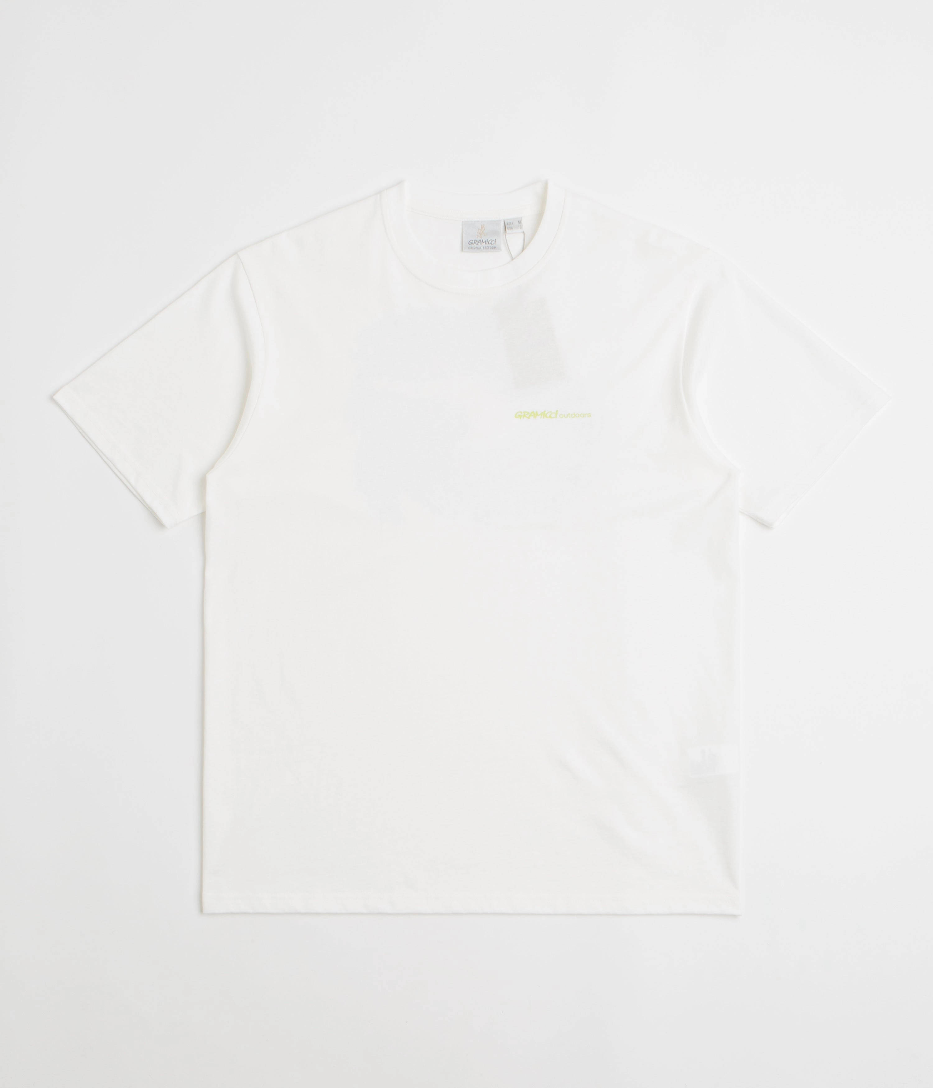 Gramicci Hurricane T-Shirt - White Scoop neck femininity