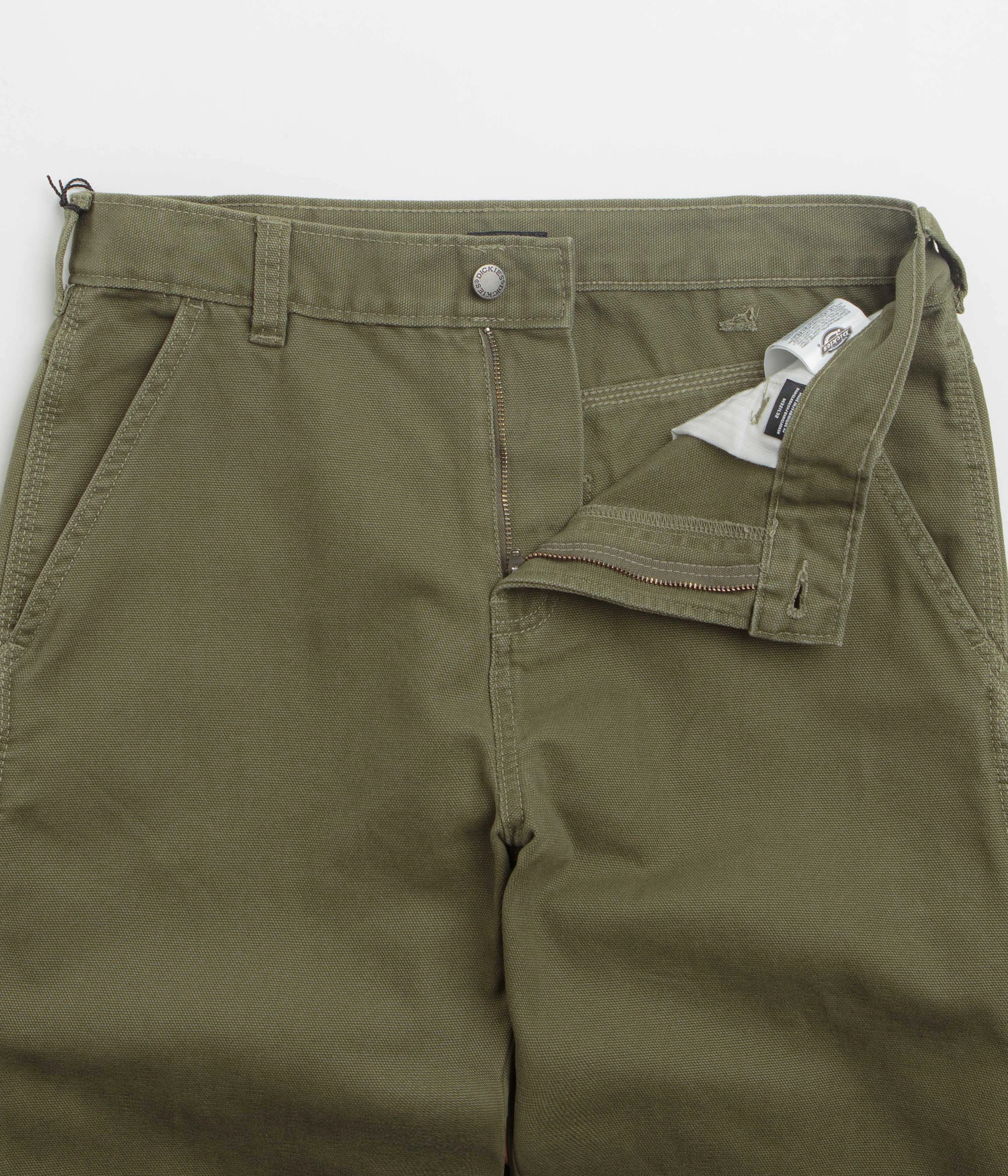 Dickies Carpenter Canvas Pants - Military Green Compact Storage Core Basic