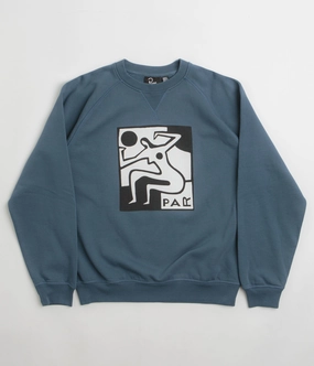 by Parra Ball Sports Crewneck Sweatshirt - Dark Blue Fresh Look
