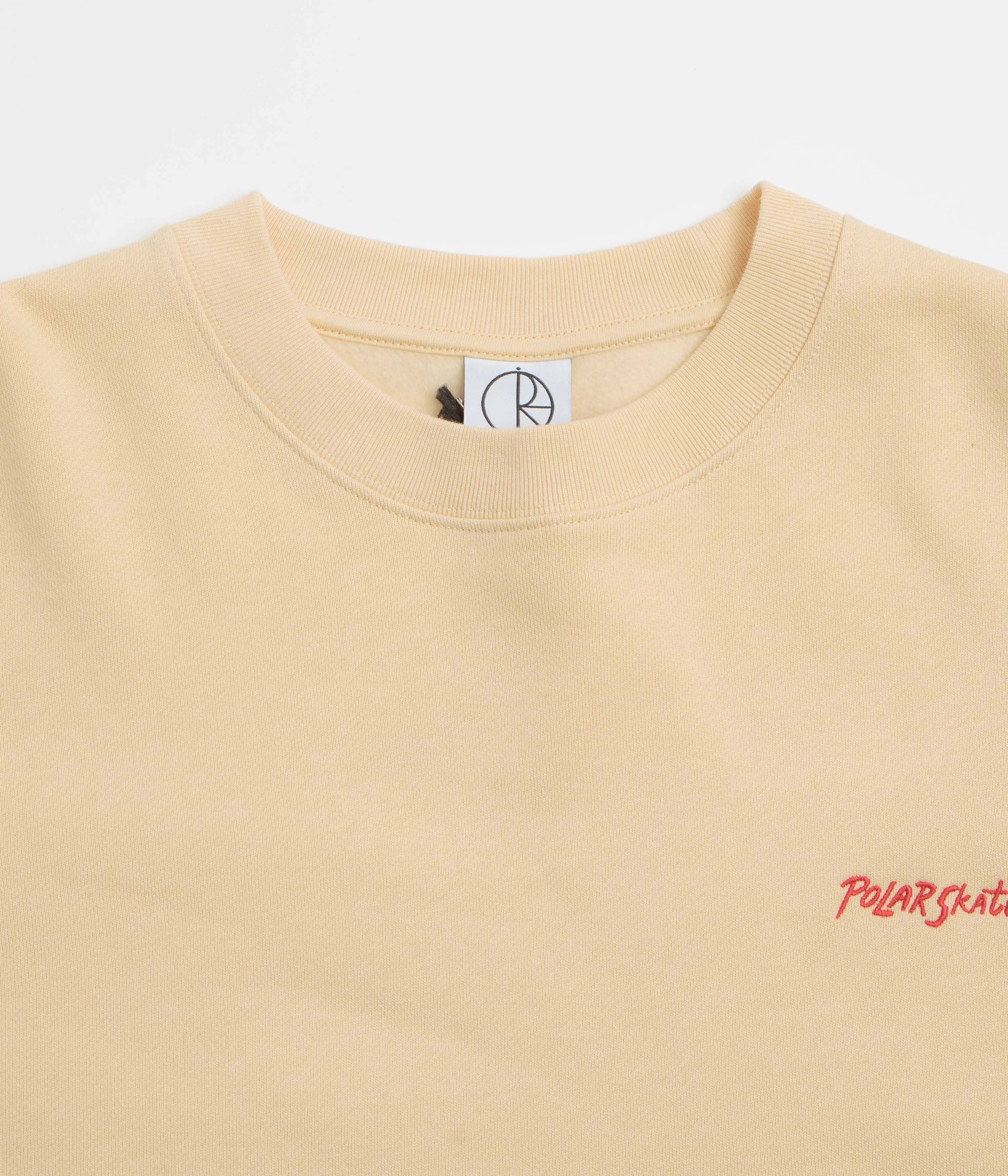 Polar Dave Crewneck Sweatshirt - Oatmeal Urban Fit Concert Look