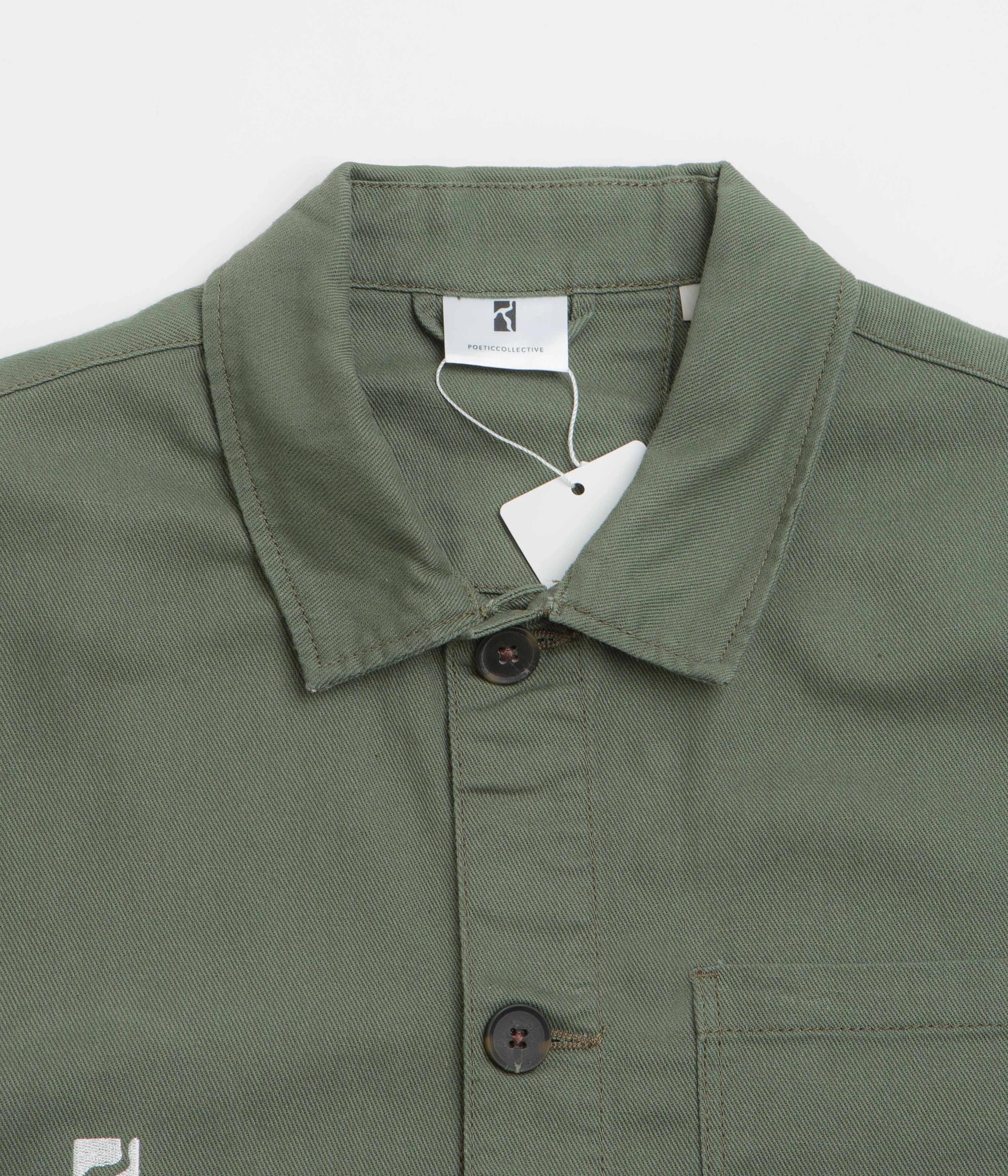 Core Layer Urban Detail Poetic Collective Worker Jacket - Green