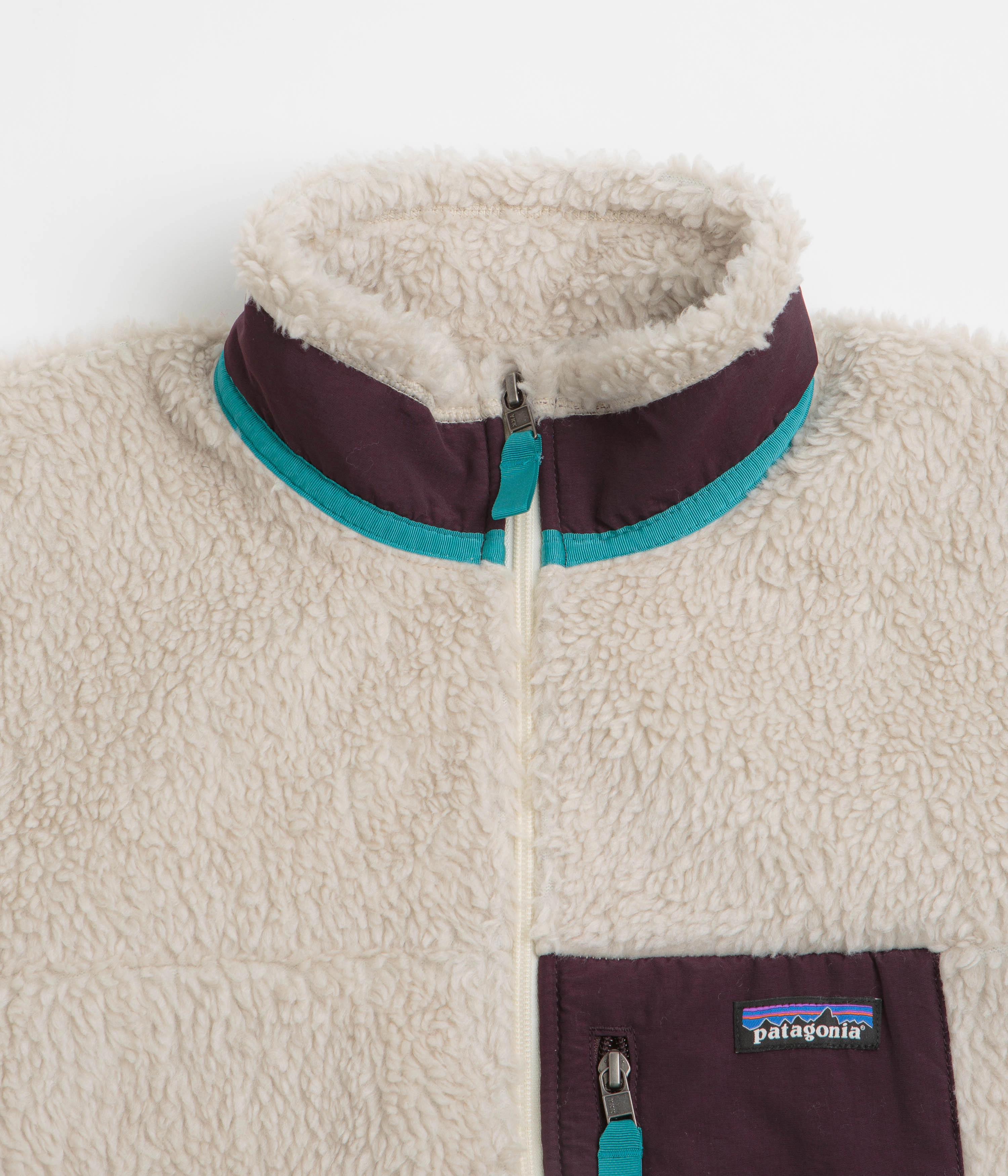 Patagonia Classic Retro-X Jacket - Natural / Obsidian Plum Cozy Comfort