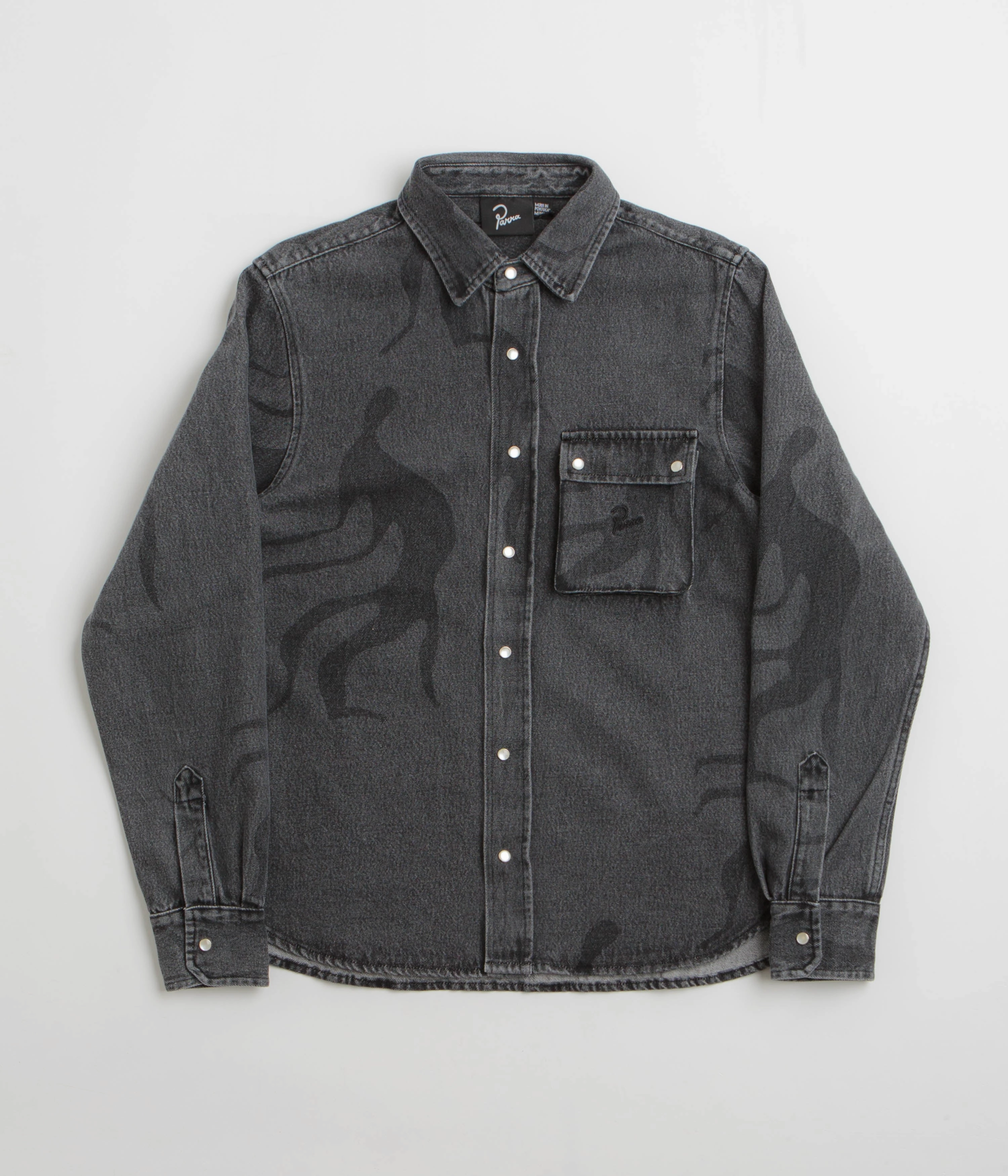 by Parra The Stalkers Shirt - Washed Grey Winter Fashion
