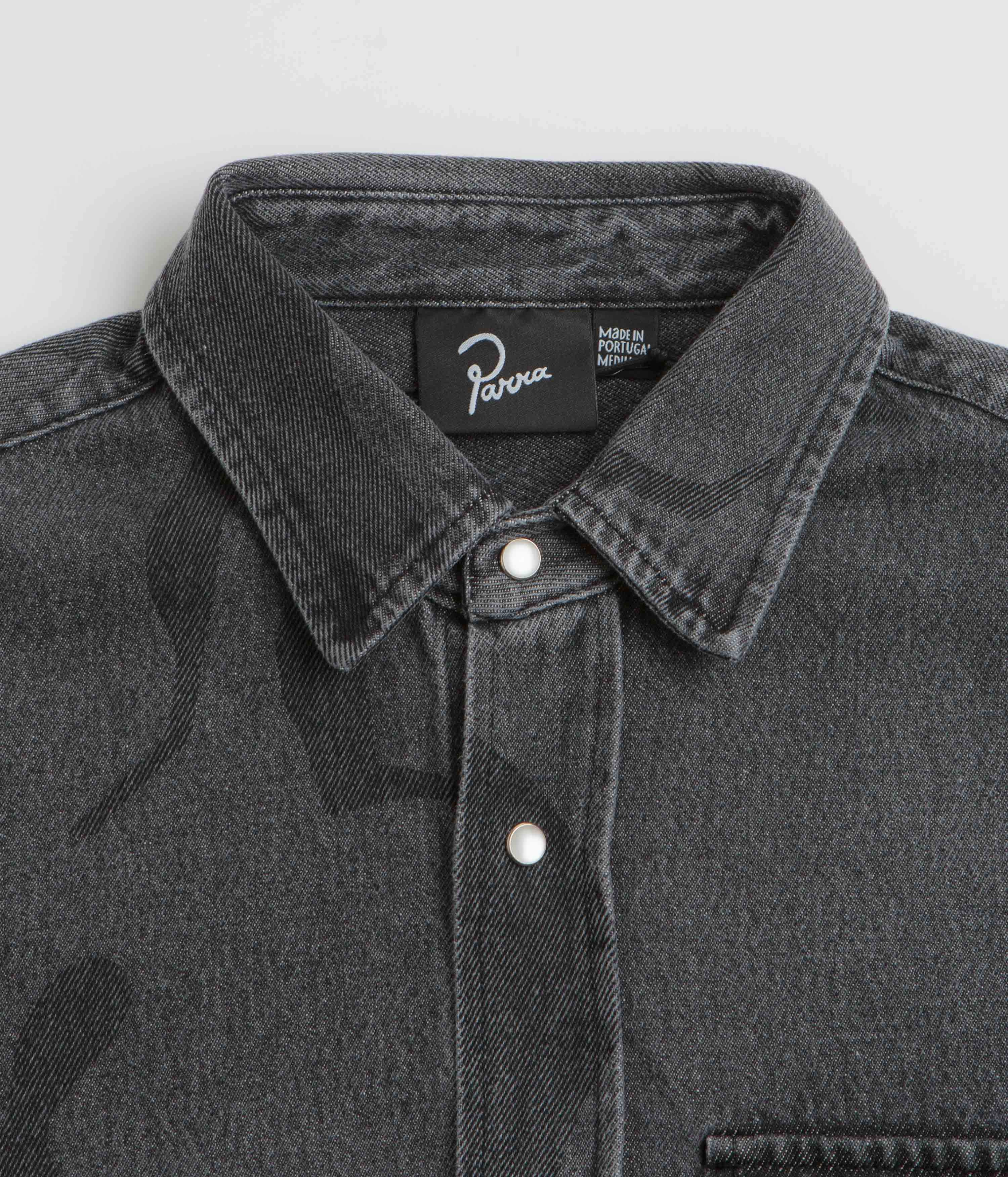 by Parra The Stalkers Shirt - Washed Grey Fashion Statement Affordable Luxury