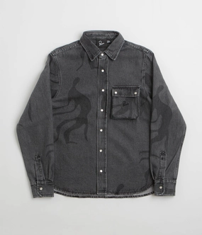 by Parra The Stalkers Shirt - Washed Grey Winter Fashion