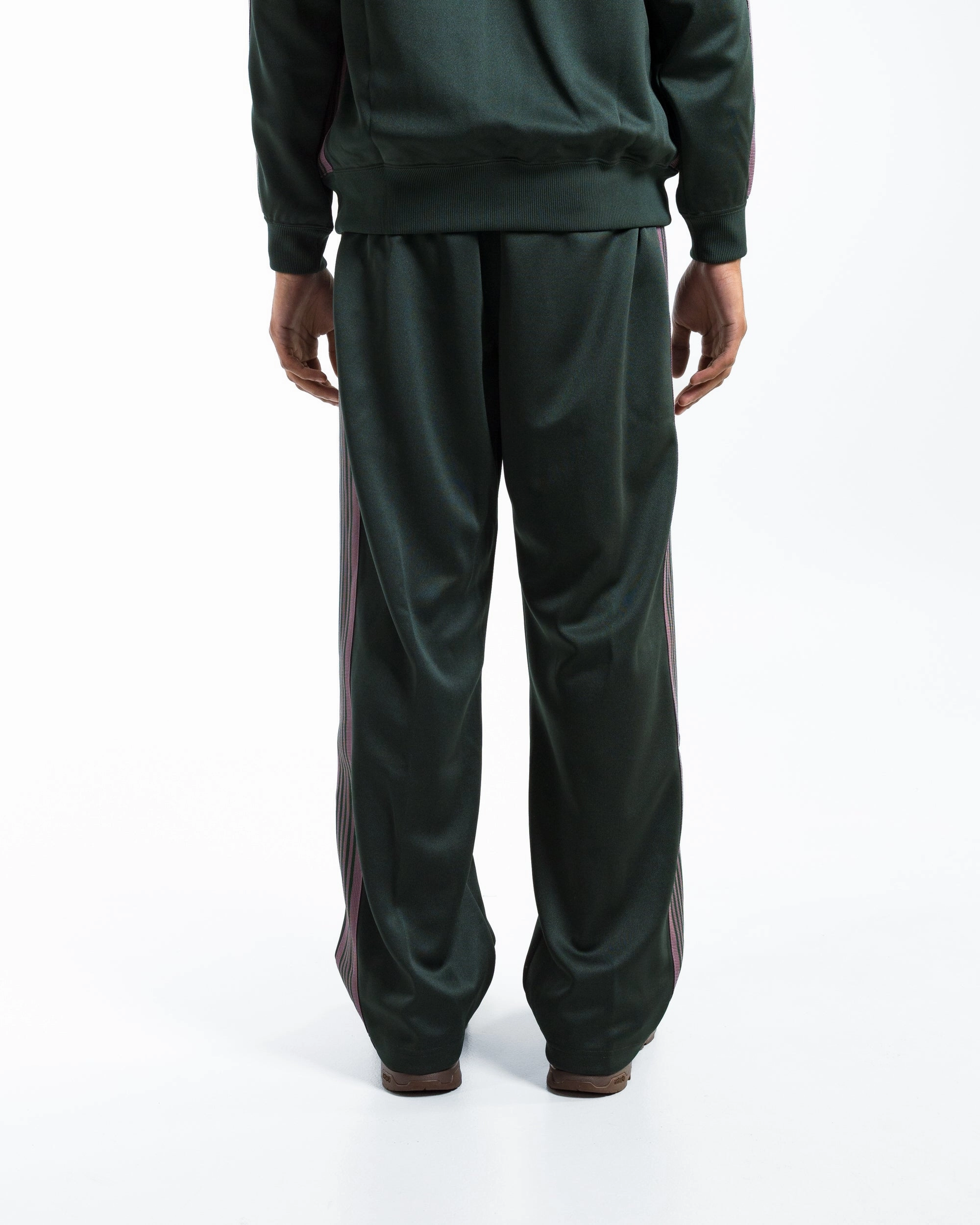 Track Pant - Green Poly Smooth Customizable length