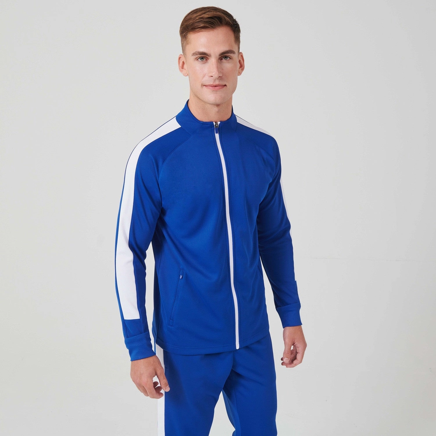 Functional Features Knitted Tracksuit Top | BLACK/GOLD