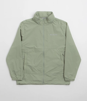 Foldable Collar Mountain Fit Columbia Loop Basin Windbreaker Jacket - Safari