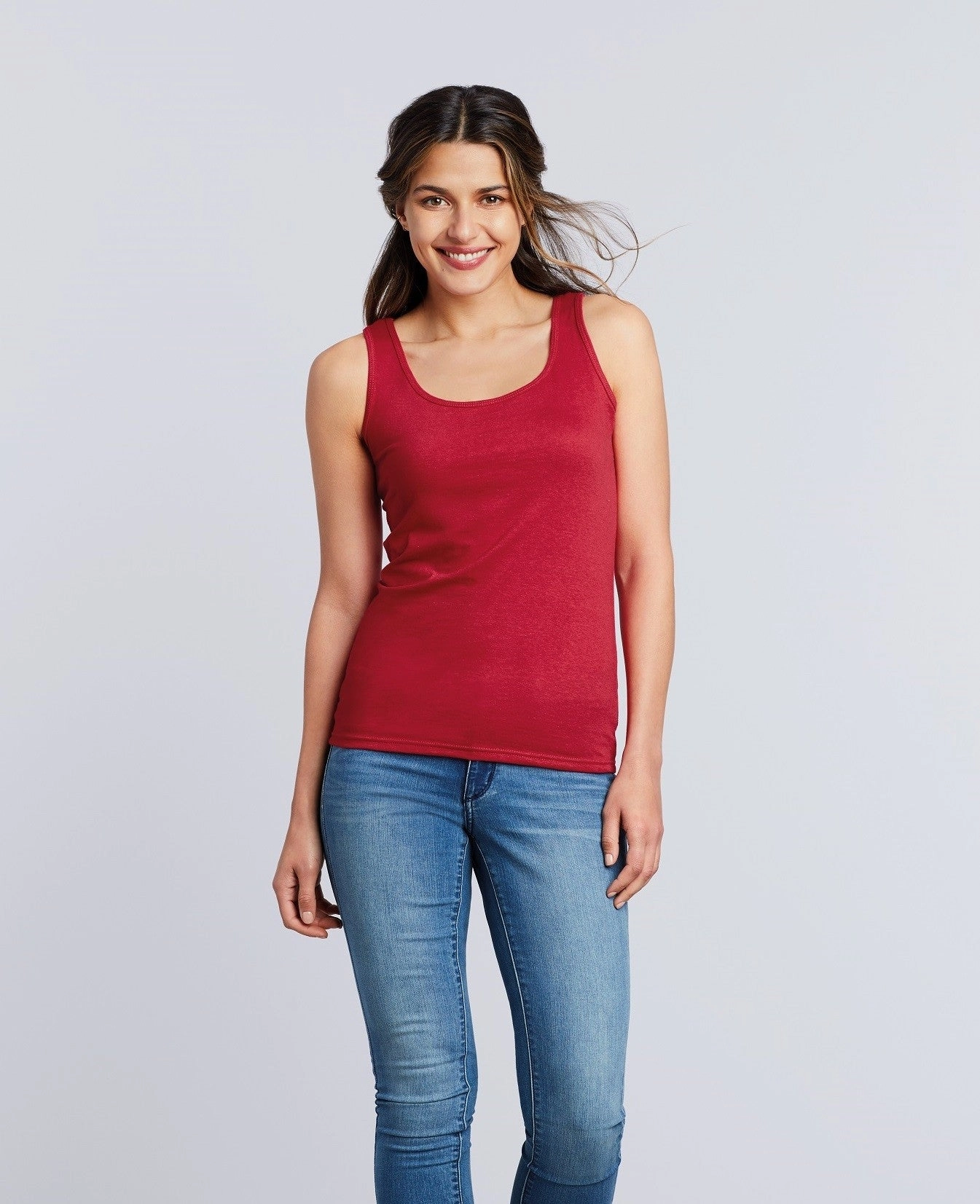 Upcycling - feasible Storage Soft Style Ladies Tank Top | WHITE