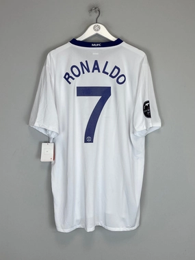 Cool Day Fit Tagless Label Design 2008/10 MANCHESTER UNITED RONALDO #7 *BNWT* AWAY SHIRT (XXL) NIKE