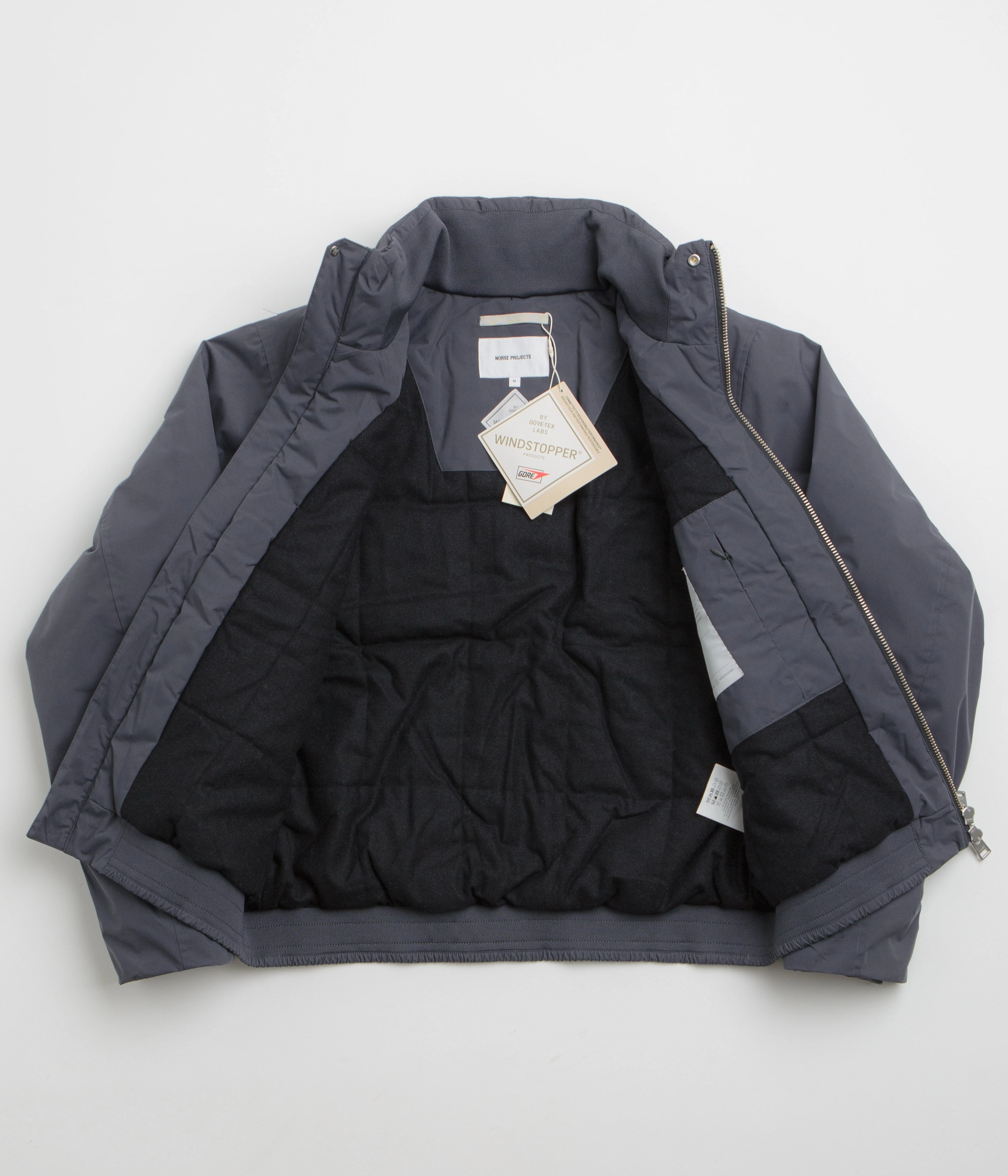 Cozy Interior Soft Texture Norse Projects Kastrup Gore-Tex Bomber Jacket - Graphite