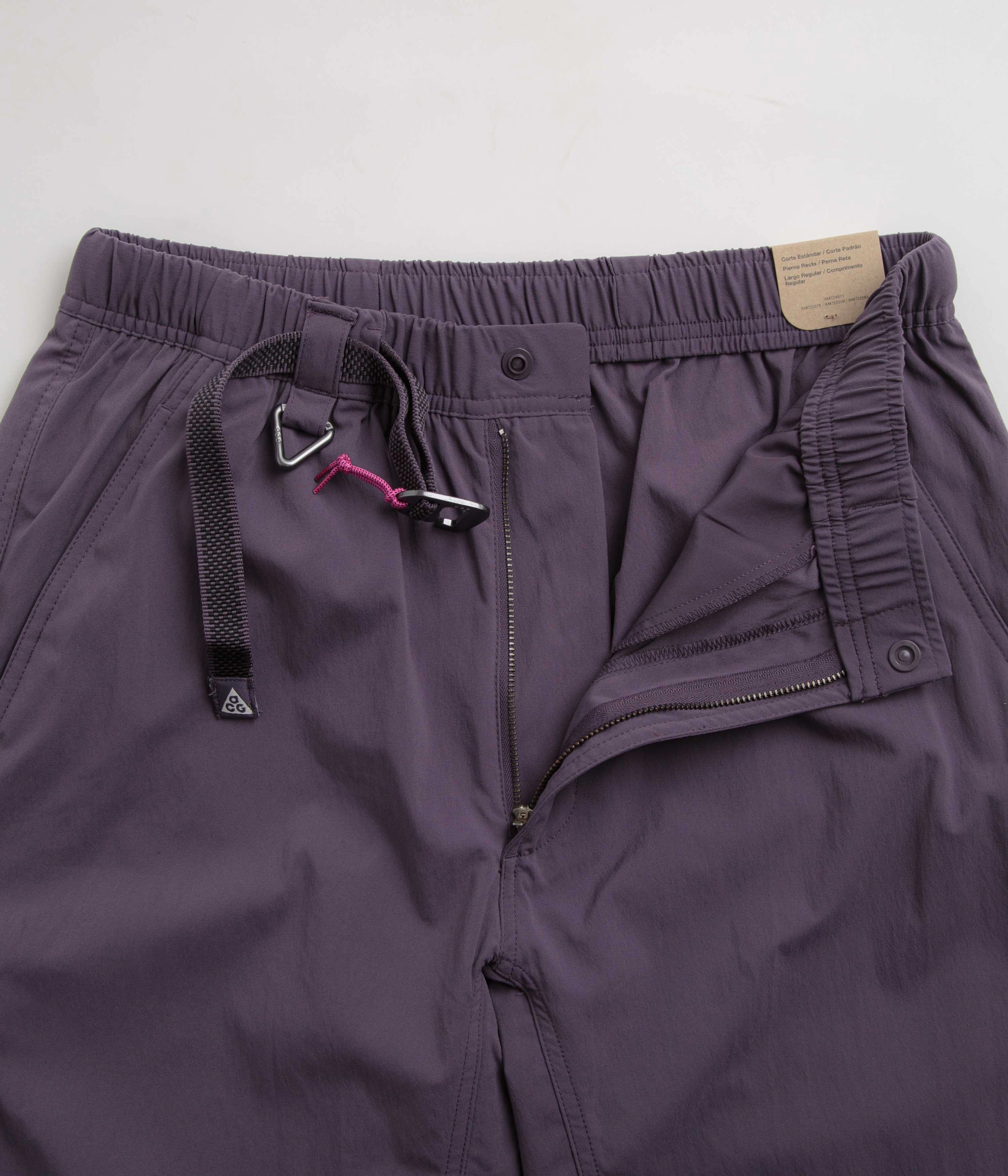 Work Flex Office Wear Nike ACG Hiking Pants - Dark Raisin / Black / Summit White