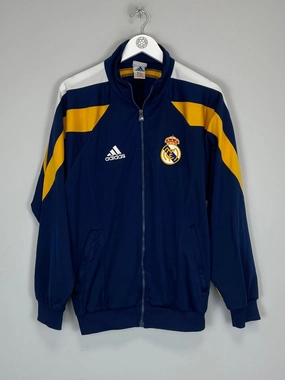 1998/99 REAL MADRID TRACKSUIT TOP (S) ADIDAS Windproof Layer tencel