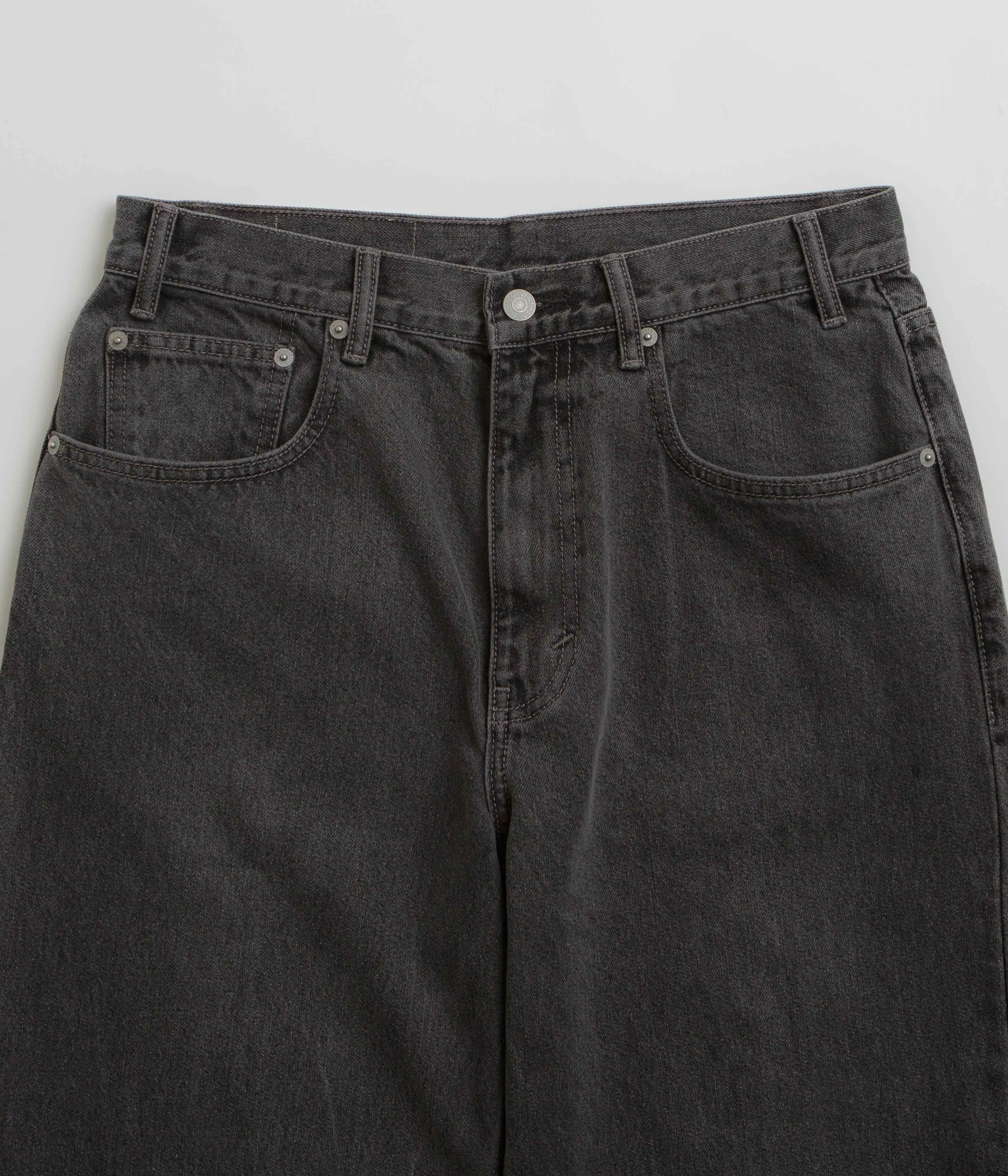 Elegant Vibrant Textured thisisneverthat Relaxed Jeans - Grey