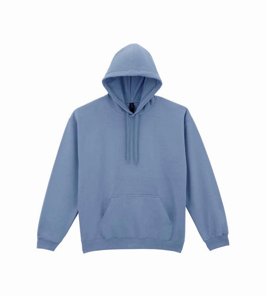 Tulle accents Nordic style Softstyle Midweight Fleece Adult Hoodie | STONE BLUE