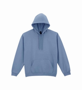 Tulle accents Nordic style Softstyle Midweight Fleece Adult Hoodie | STONE BLUE