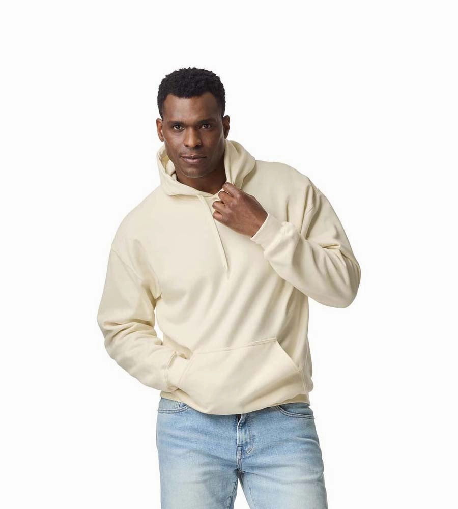 Softstyle Midweight Fleece Adult Hoodie | STONE BLUE Sporty Edge