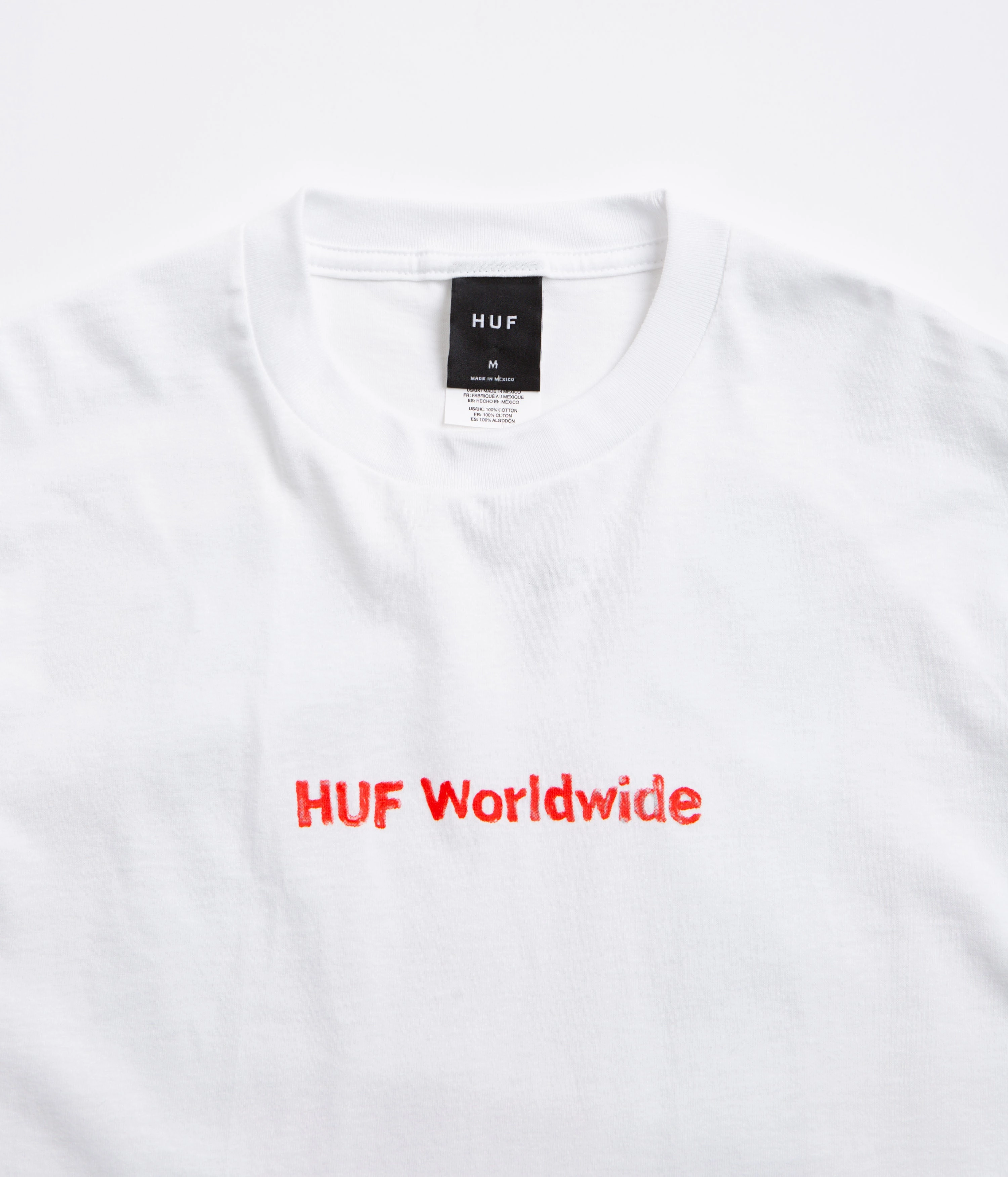HUF Merida T-Shirt - White Eco Friendly Fabric Airflow Ventilation System