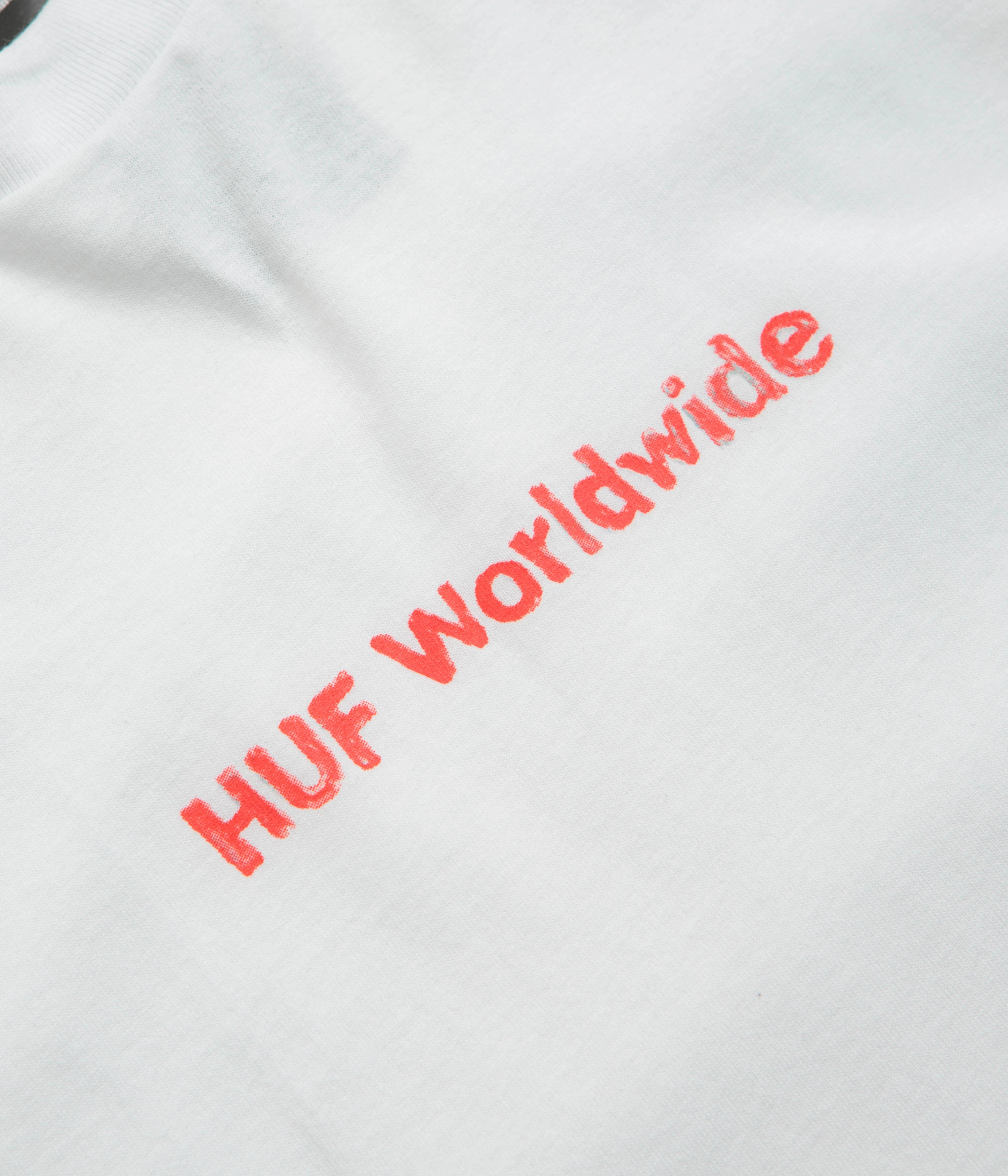 HUF Merida T-Shirt - White Relax Trend Practical Design