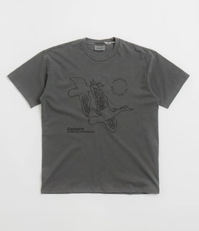 Soft Texture Chic Style Trend Carhartt Flying Ducks T-Shirt - Graphite