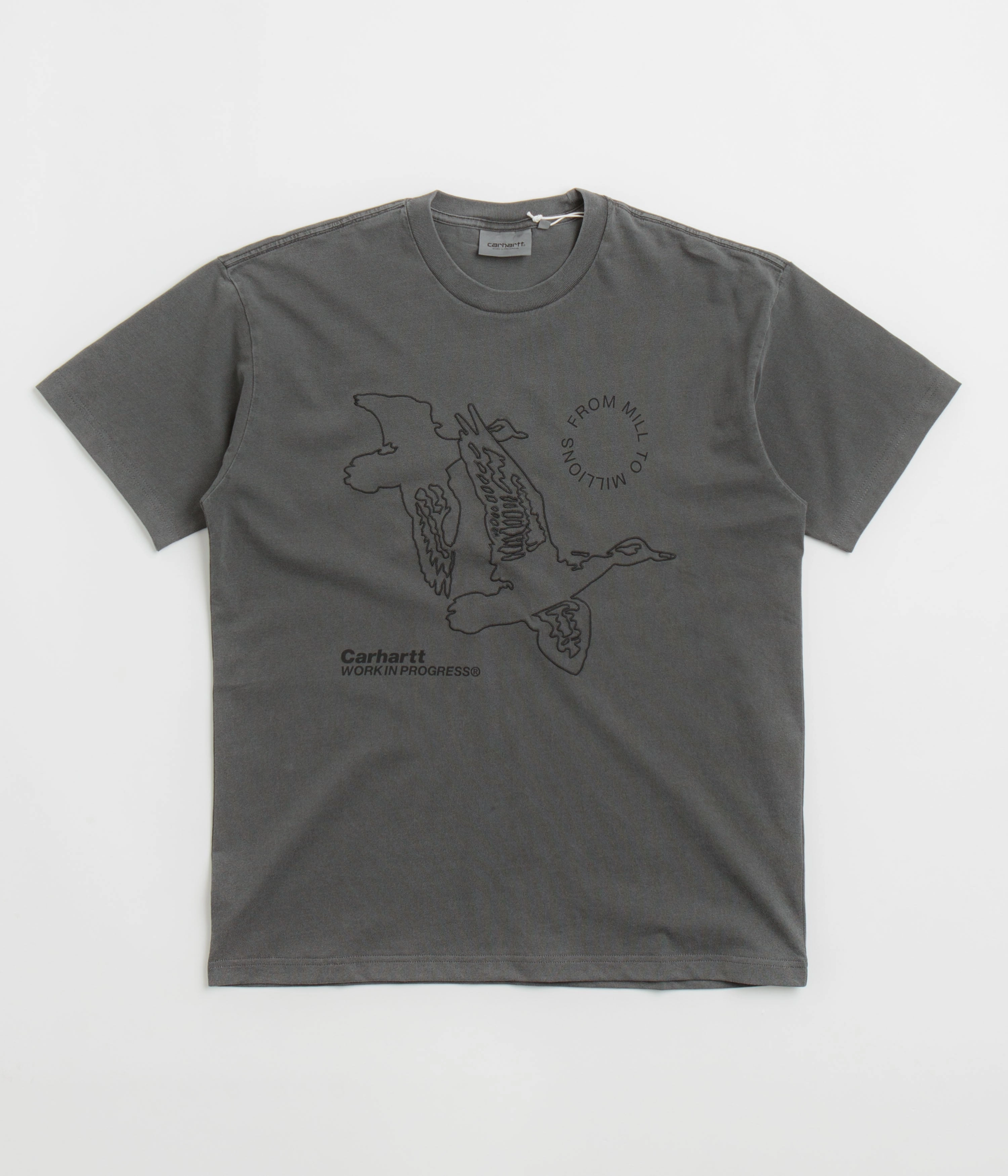 Soft Texture Chic Style Trend Carhartt Flying Ducks T-Shirt - Graphite