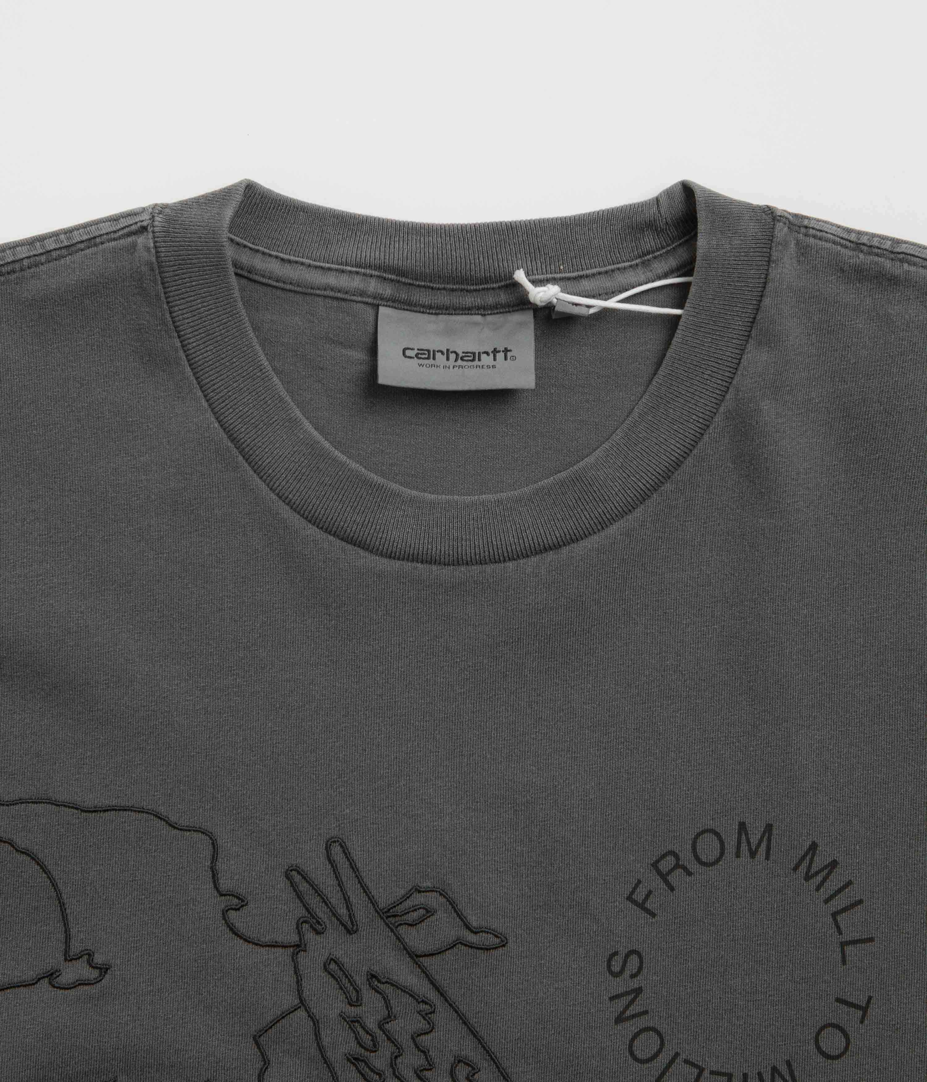 Textured Surface Chic Fit Carhartt Flying Ducks T-Shirt - Graphite