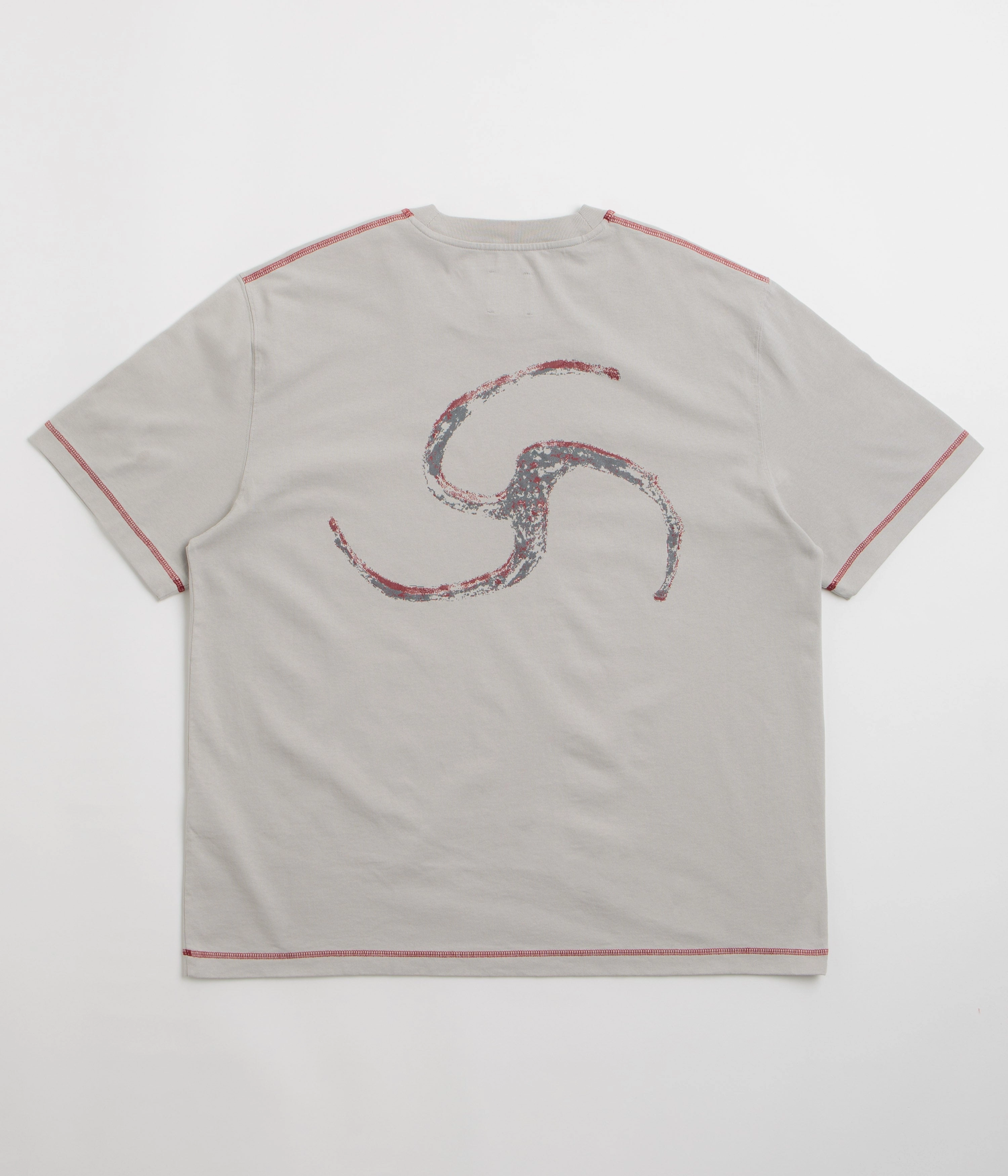 Comfy Pieces ROA Sticks Stitch T-Shirt - Light Grey