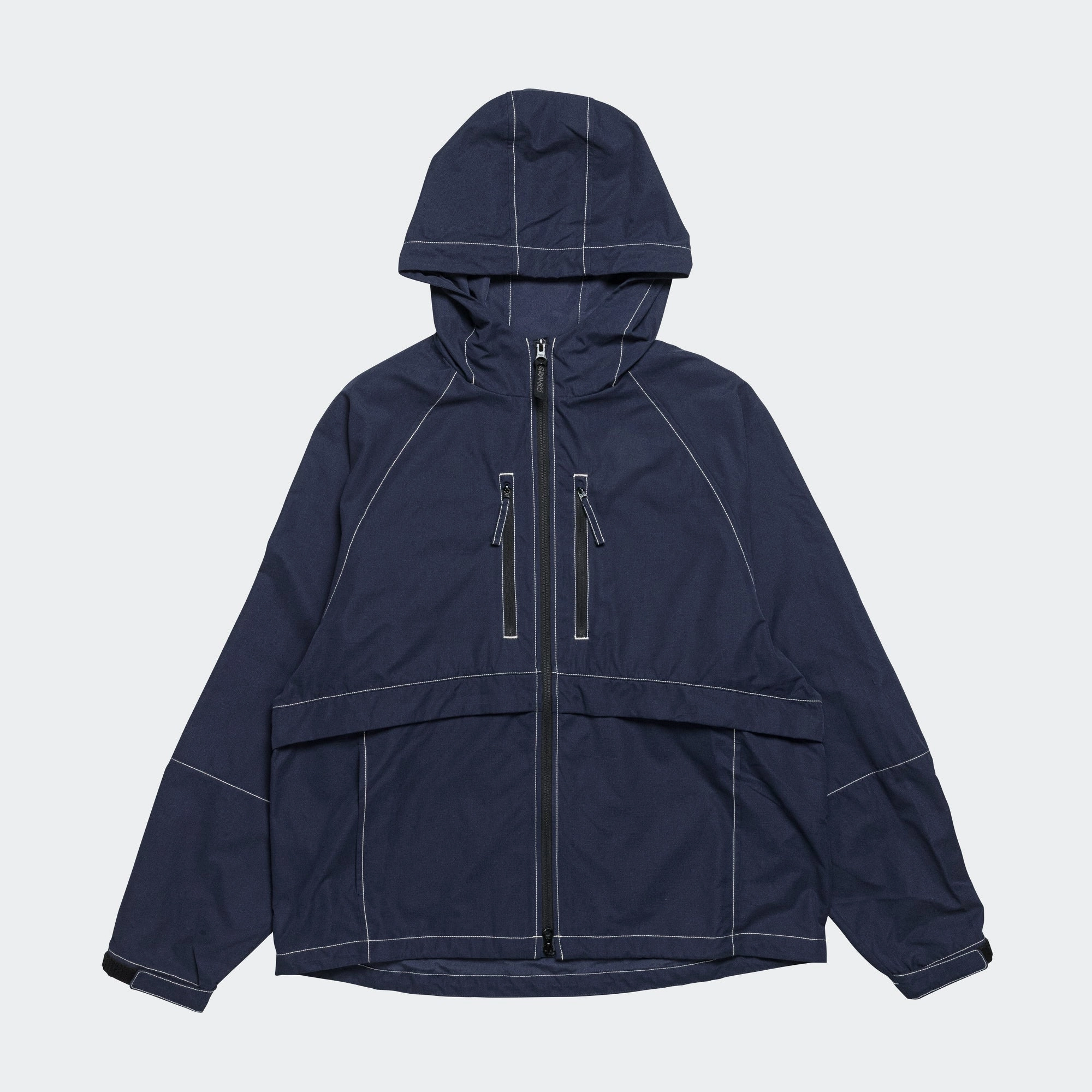 Compression Fit Design Sonora Hooded Jacket - Navy