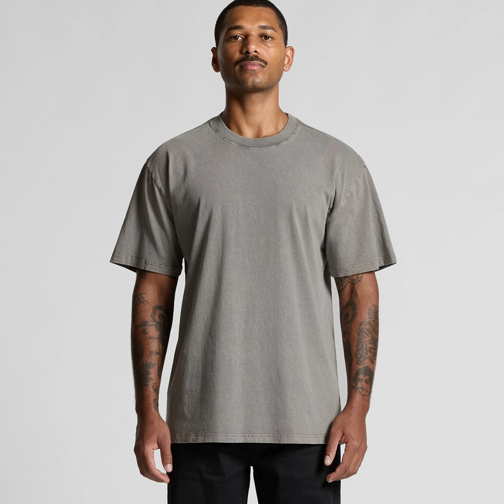 Soft and Cozy Casual Layering Heavy Faded Tee | FADED BLACK