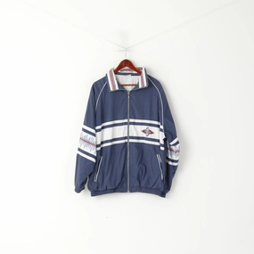 Killtec Men XL Jacket Navy Vintage TSV Gaimersheim Handball Zip Up Bomber Top Slim Layer UltraLight Packable Design