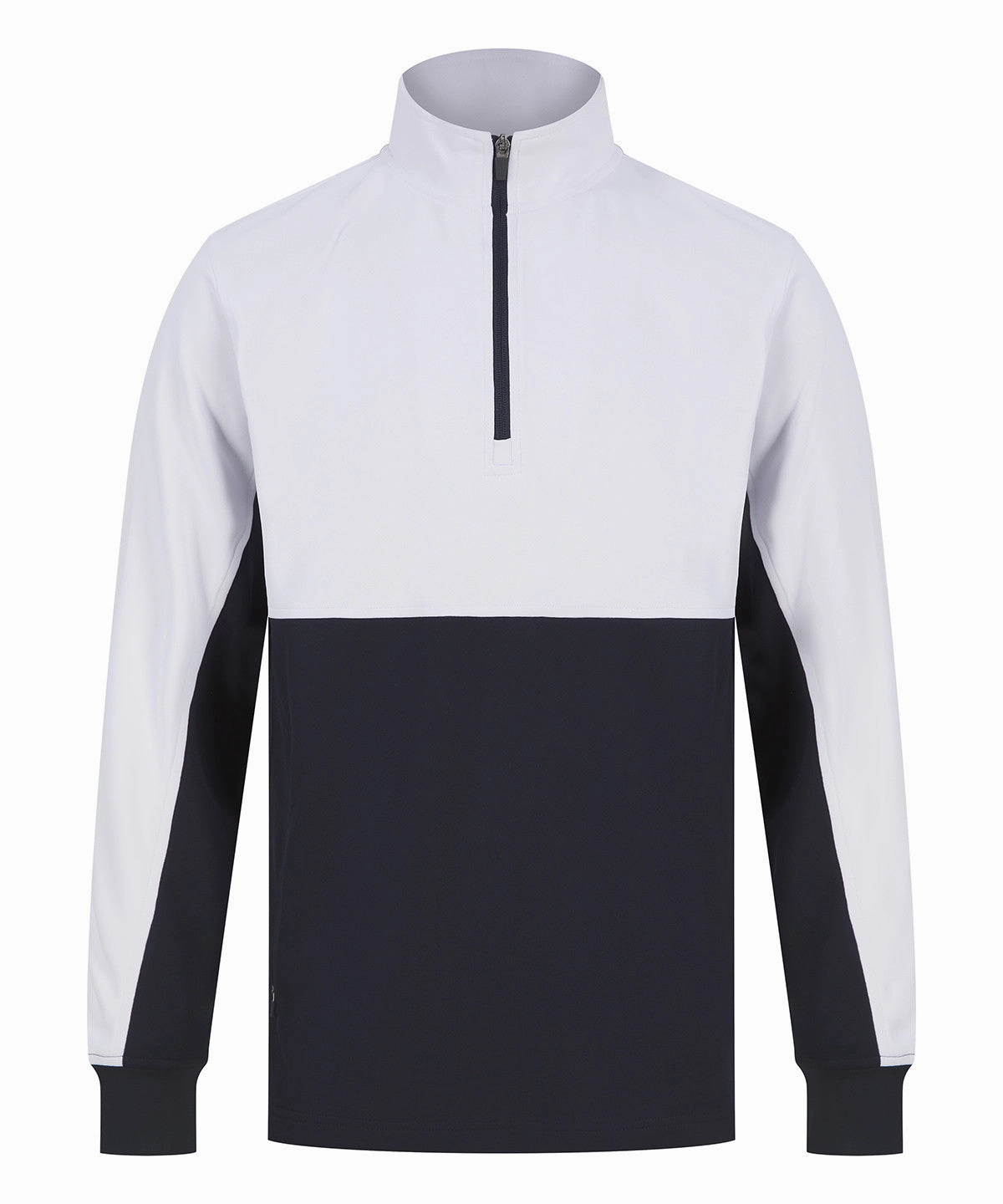 Quarter Zip Tracksuit Top | NAVY/WHITE ironable Casual Essentials