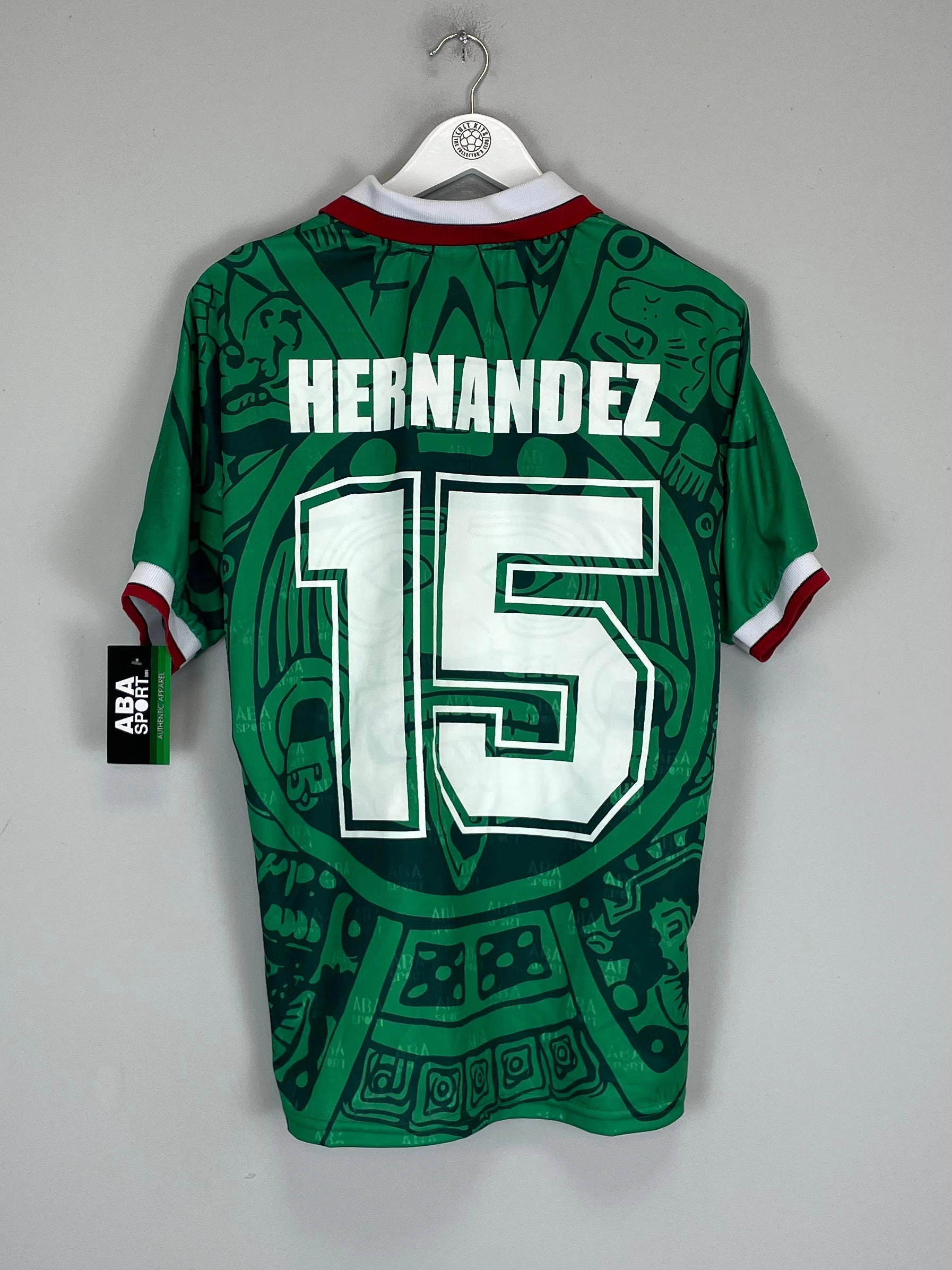 1998 Mexico Hernandez #15 *Reissue* Home (Multiple Sizes) ABA Sport Silky Smooth Street Active
