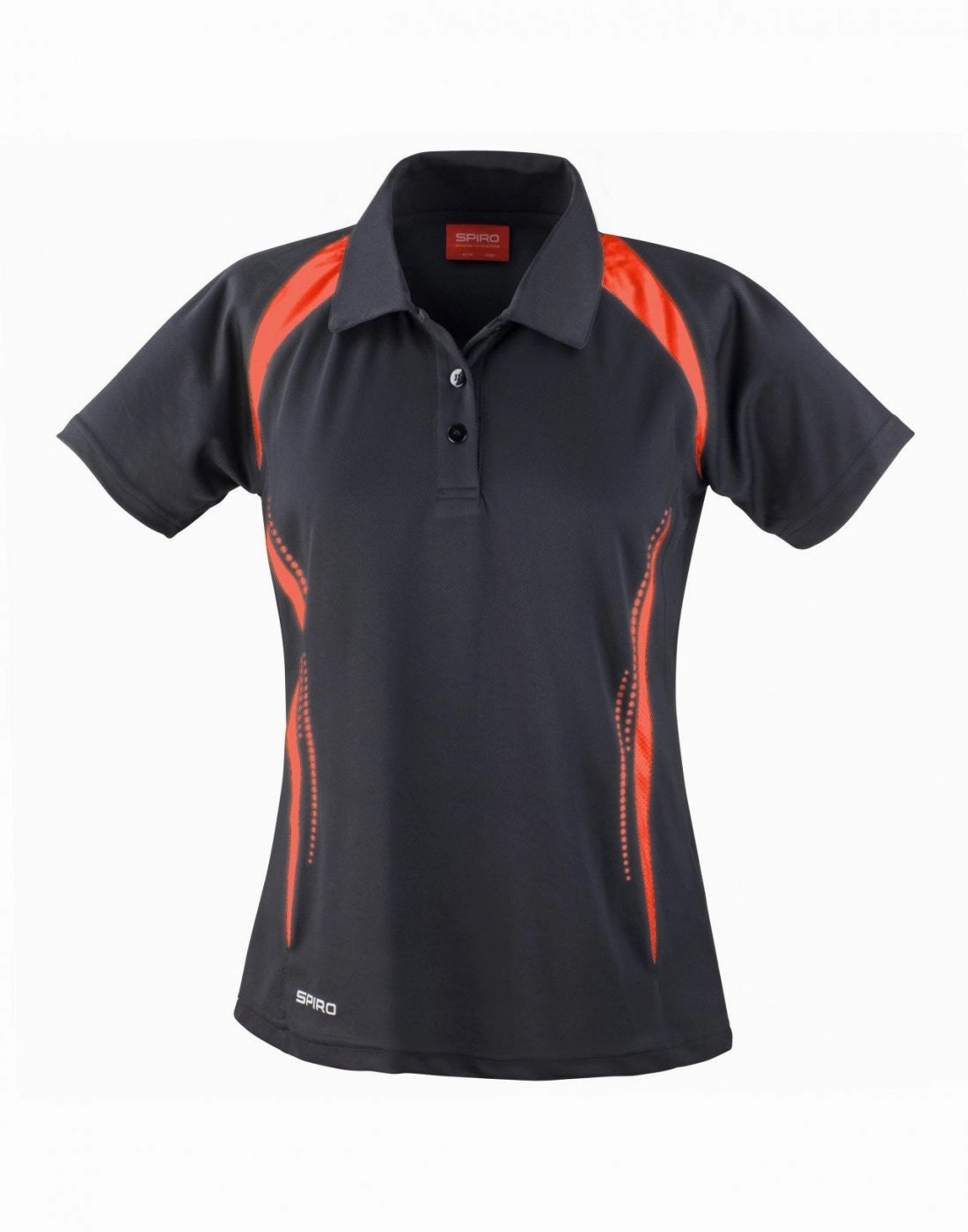 Relaxed Style Spiro Ladies Team Spirit Polo | BLACK/RED