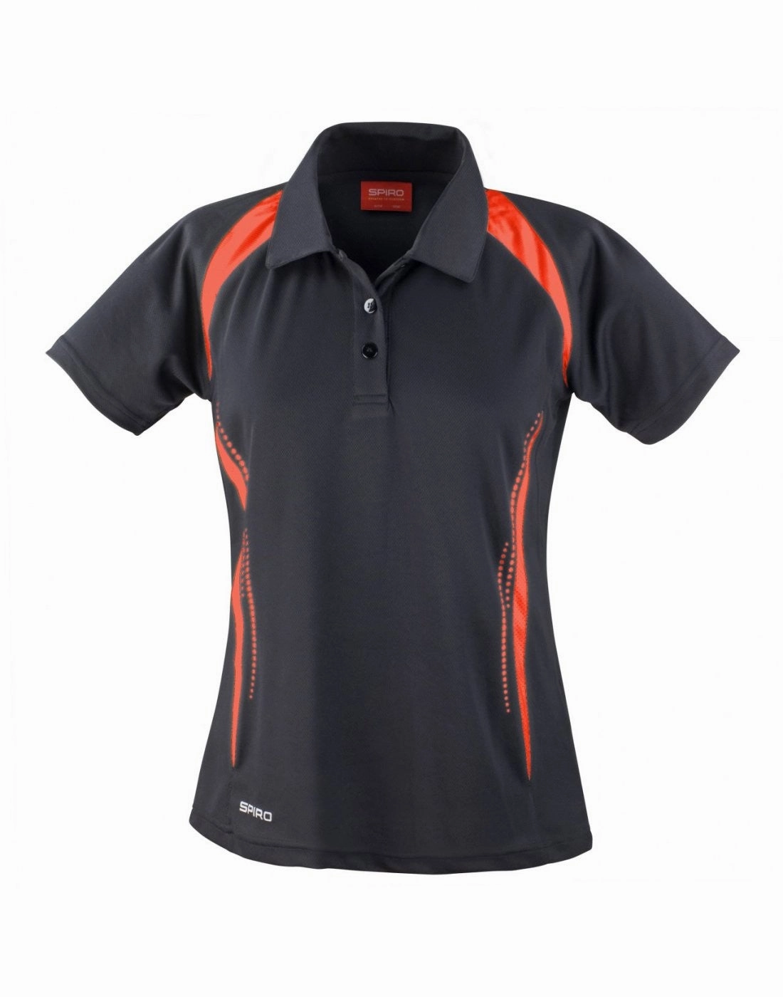 Spiro Ladies Team Spirit Polo | BLACK/RED Flexible Layer Weekend Layer
