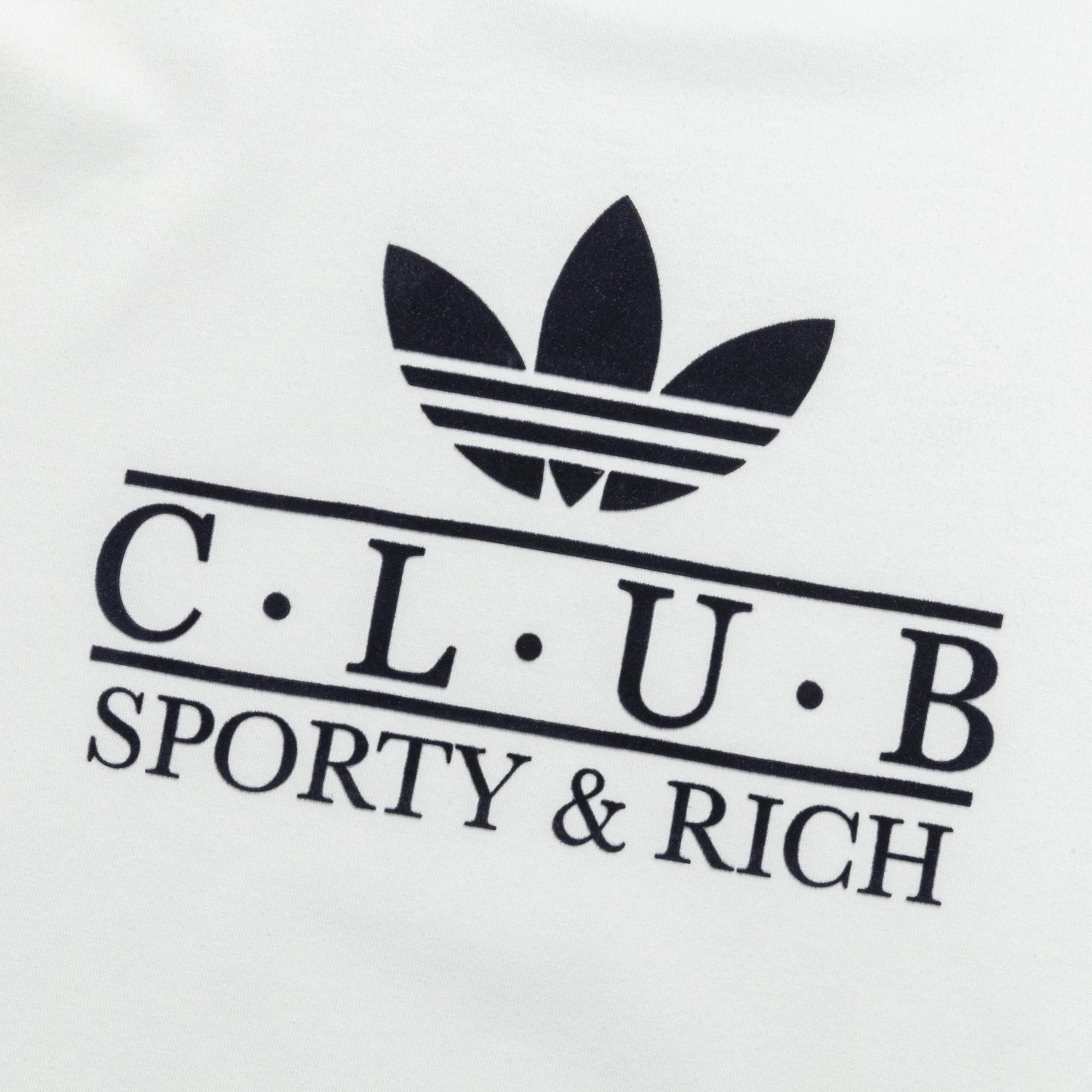 Womens T-Shirt x Sporty & Rich - Cream White/Night Navy Collared formality