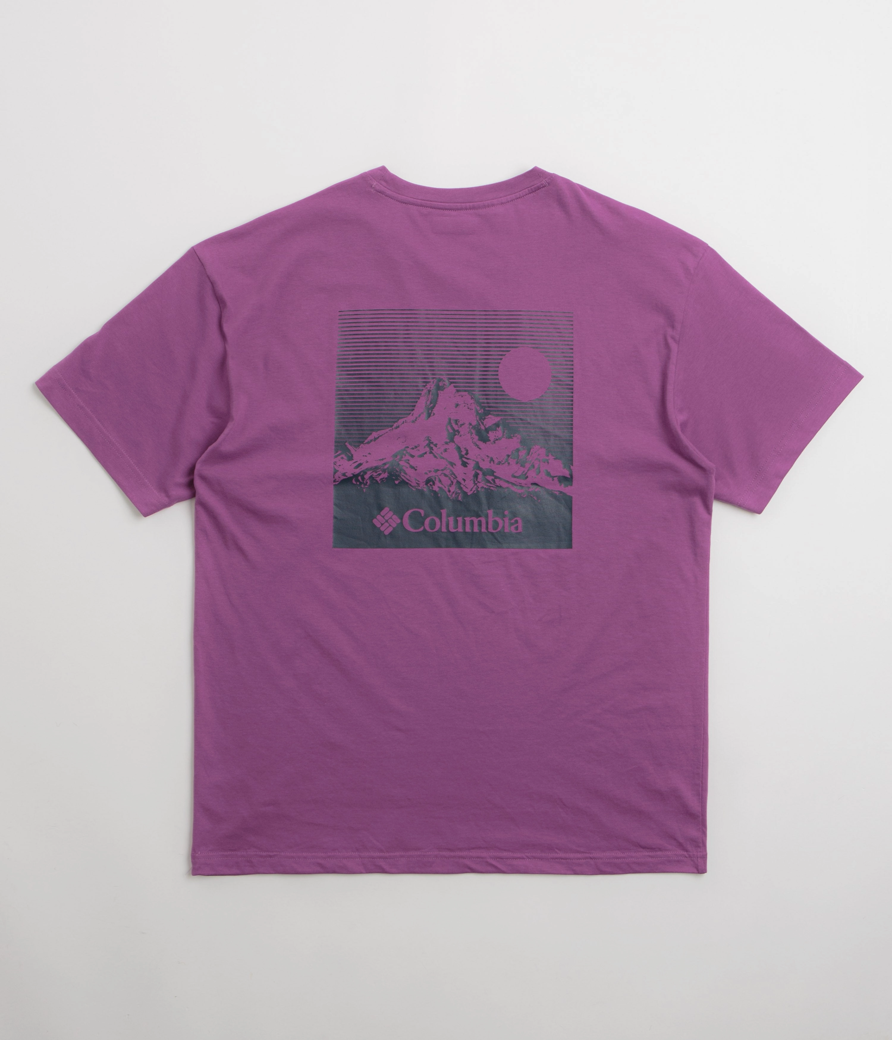 Classic Comfort Columbia Black Butte Graphic T-Shirt - Razzle / Linear View