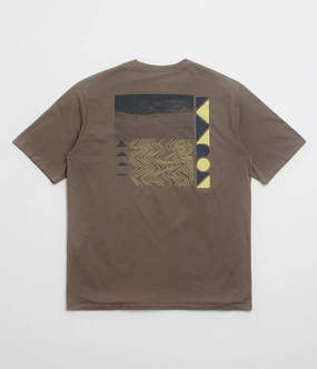 Patagonia Driftways Organic T-Shirt - Marlow Brown Cool Comfort Soft Layering