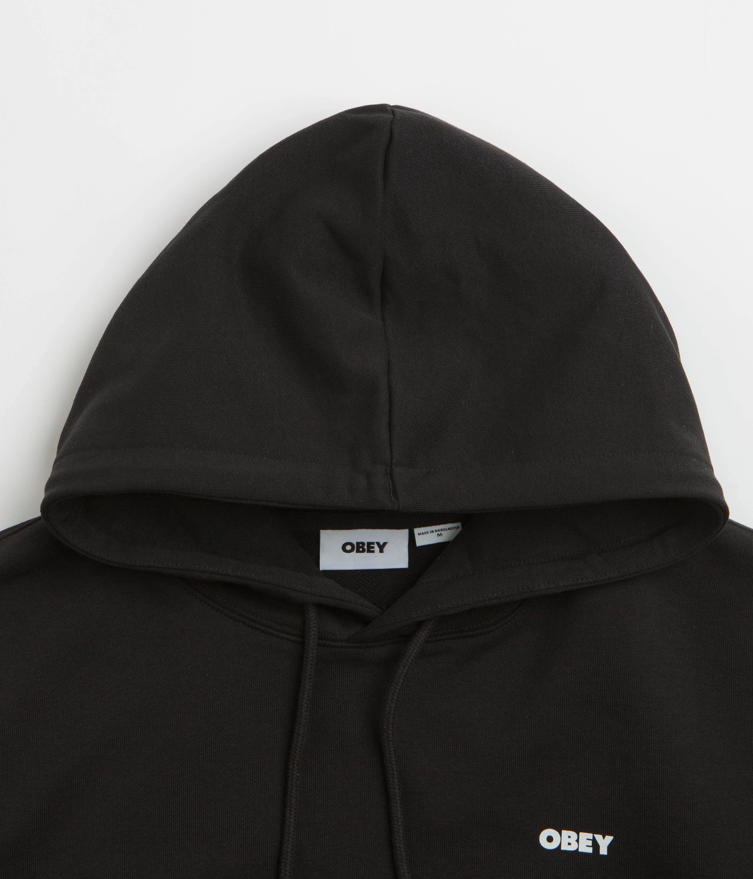 Breathable Look Outdoor Look Obey Icon Stencil Flame Hoodie - Black