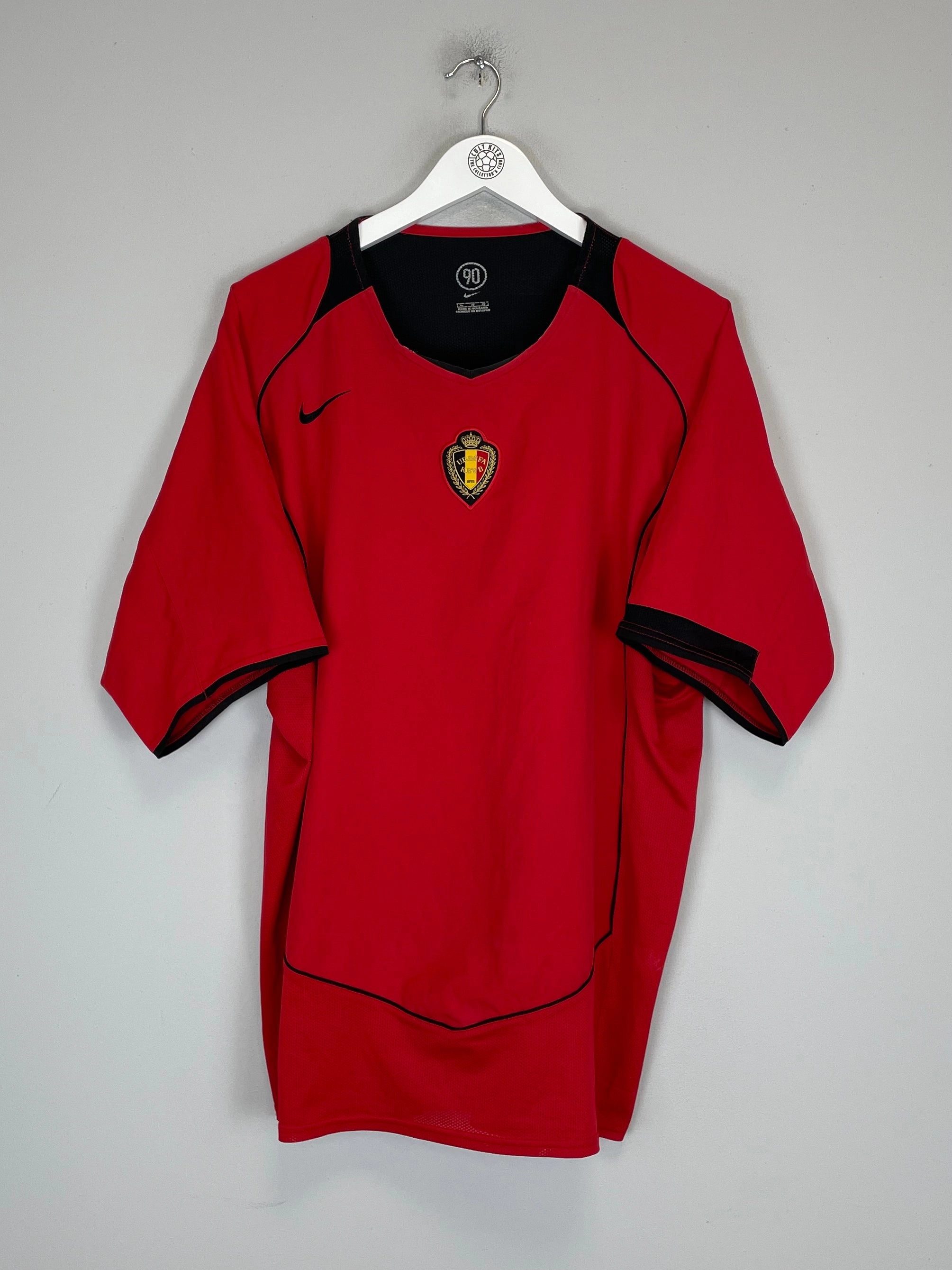 Tagless Labeling 2004/05 BELGIUM HOME SHIRT (XL) NIKE