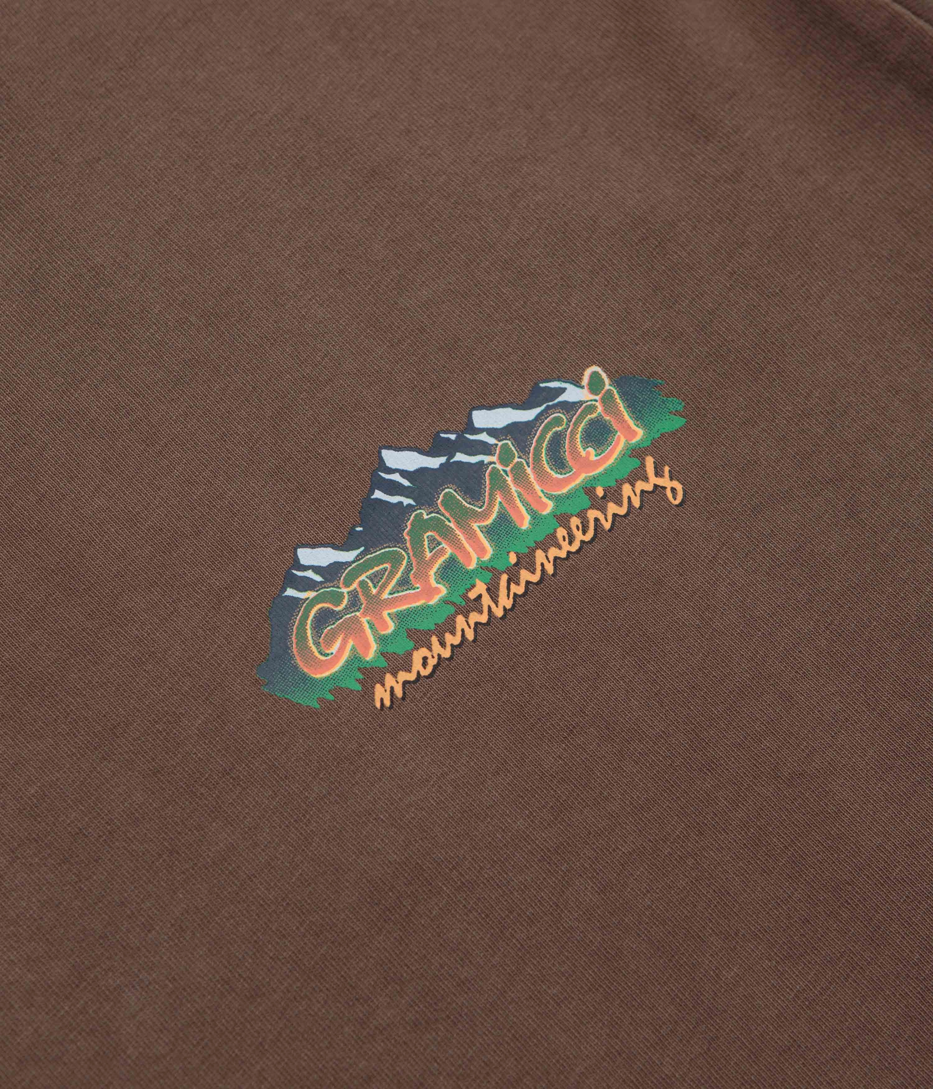 Vibrant Colors Gramicci Mountaineering T-Shirt - Brown Pigment