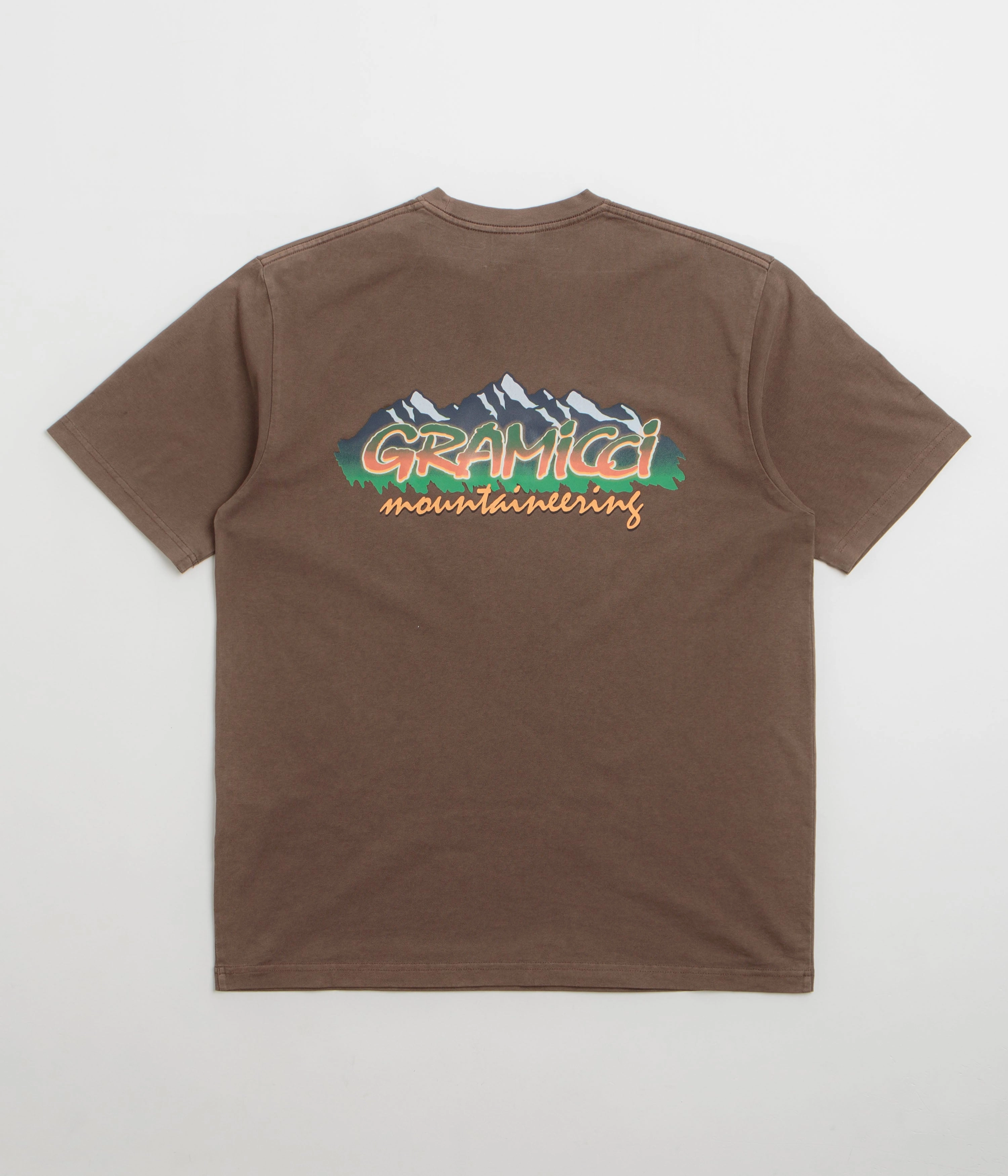 Light Wear semi-formal style Gramicci Mountaineering T-Shirt - Brown Pigment