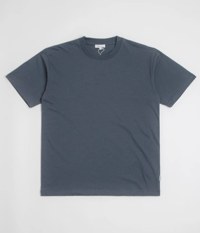 Norse Projects Standard Heavy Loose T-Shirt - Orion Blue Flatlock stitching