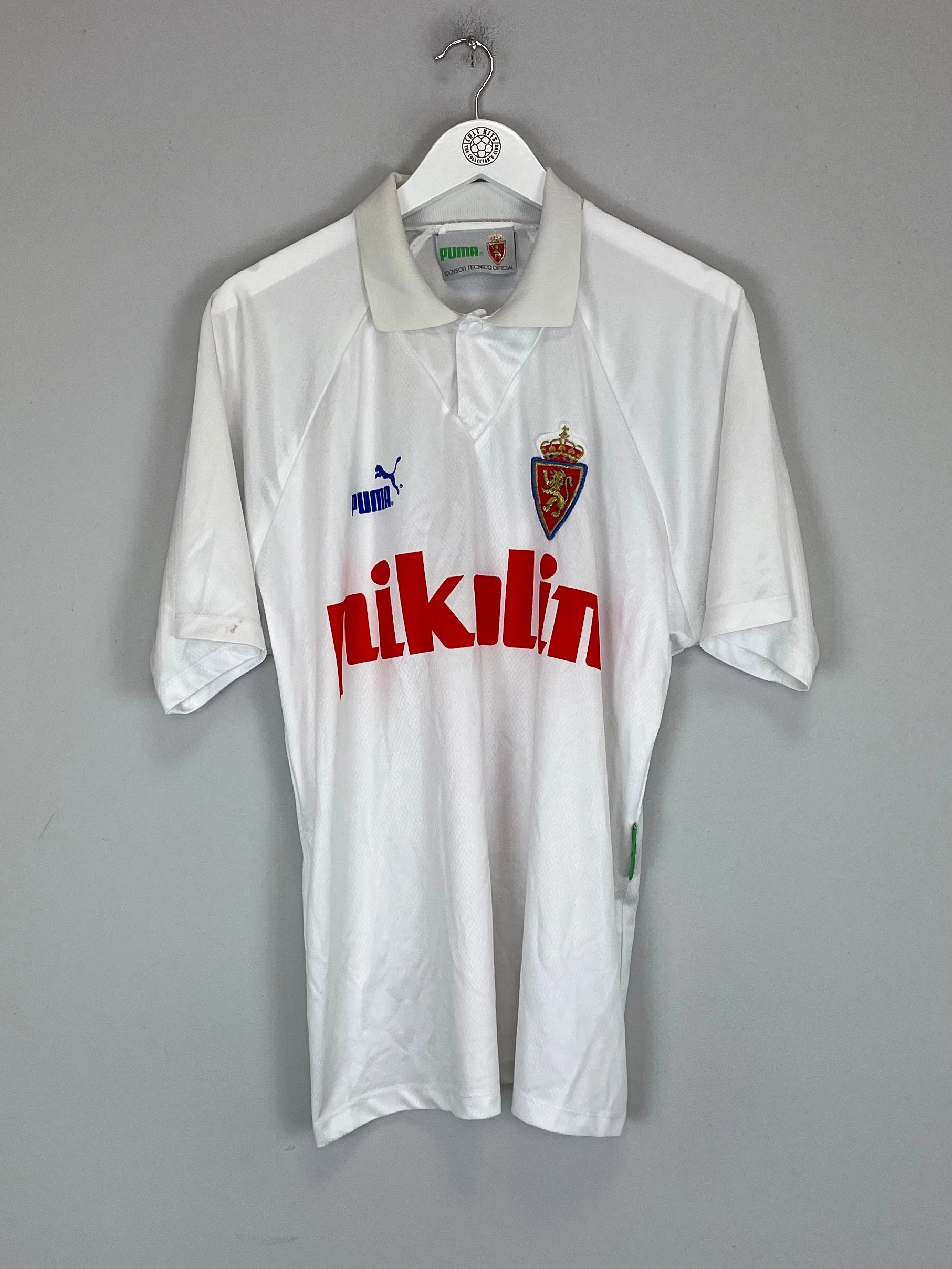 Durable Stitching 1994/95 REAL ZARAGOZA #9 HOME SHIRT (L) PUMA