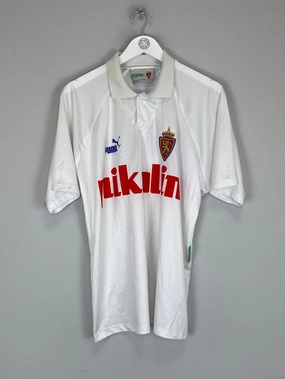 Durable Stitching 1994/95 REAL ZARAGOZA #9 HOME SHIRT (L) PUMA