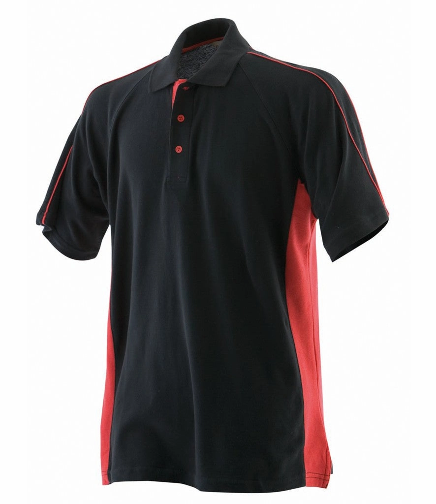 Fitted Wear Sports Polo | BLACK/RED