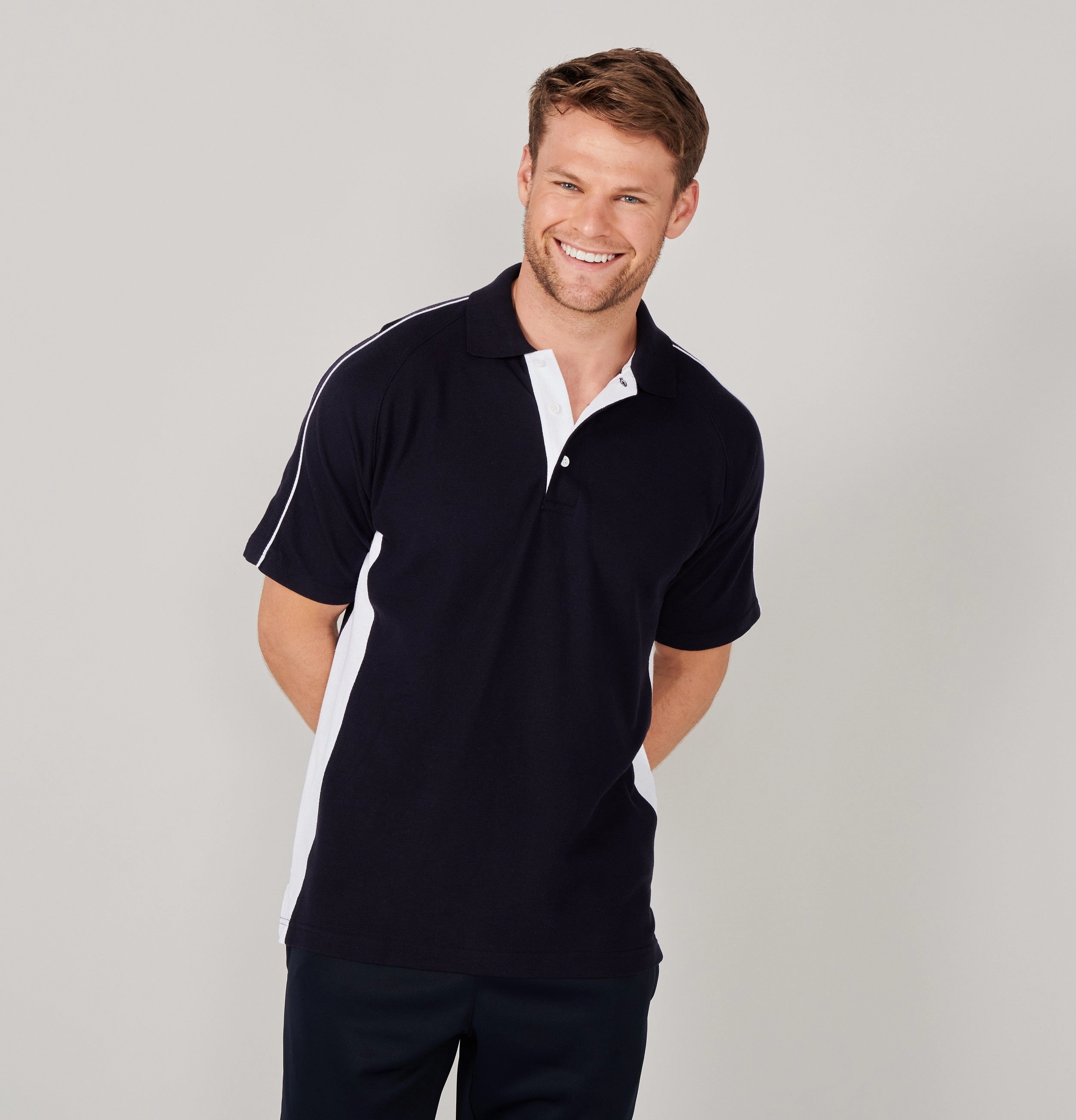 Business Event Sports Polo | BLACK/RED