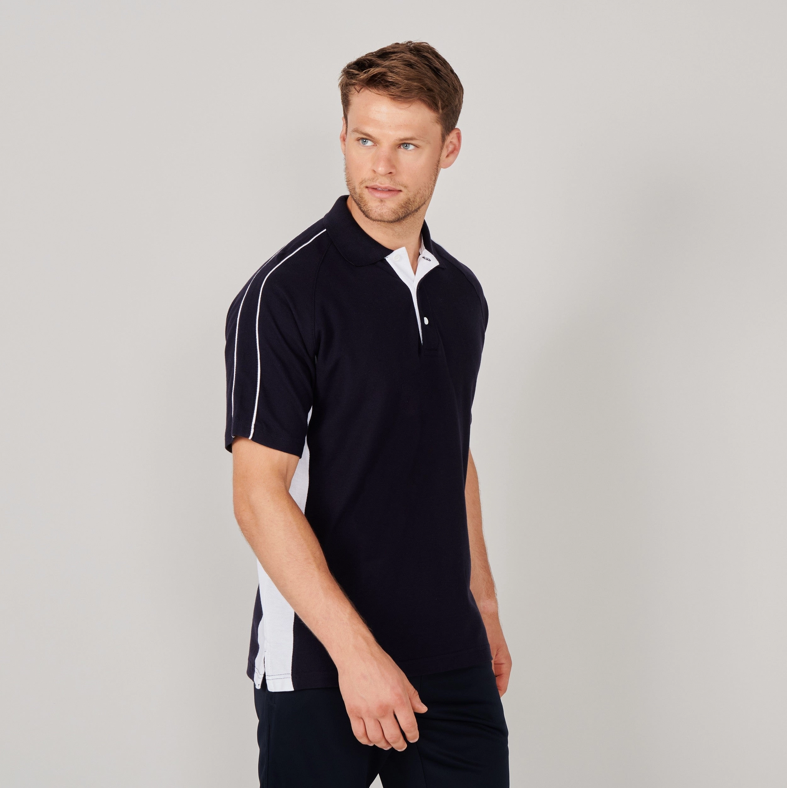 Sports Polo | BLACK/RED Weekend Casual