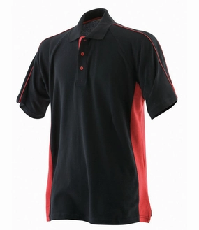 Sports Polo | BLACK/RED Luxe Layer