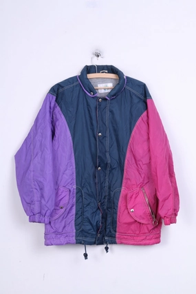 starlight Street Look Mondial Sport Mens M Track Top Jacket Hood Green Nylon Waterproof