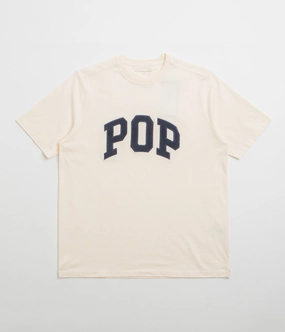 Pop Trading Company Arch T-Shirt - Off White Fun Prints Comfort Design